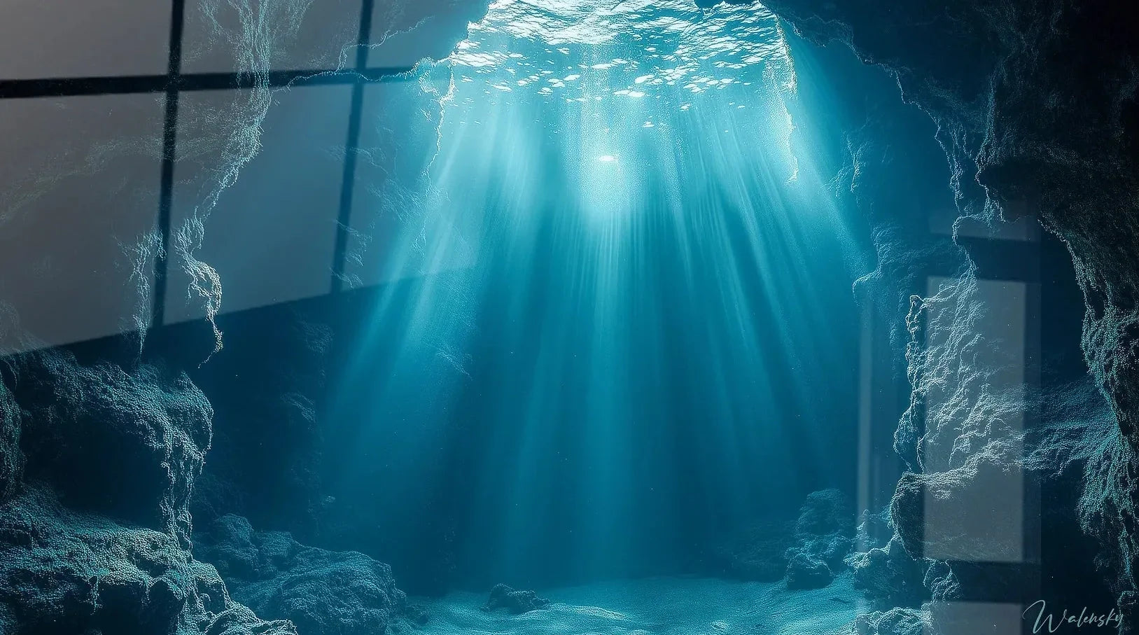 Wandbild Meeresboden