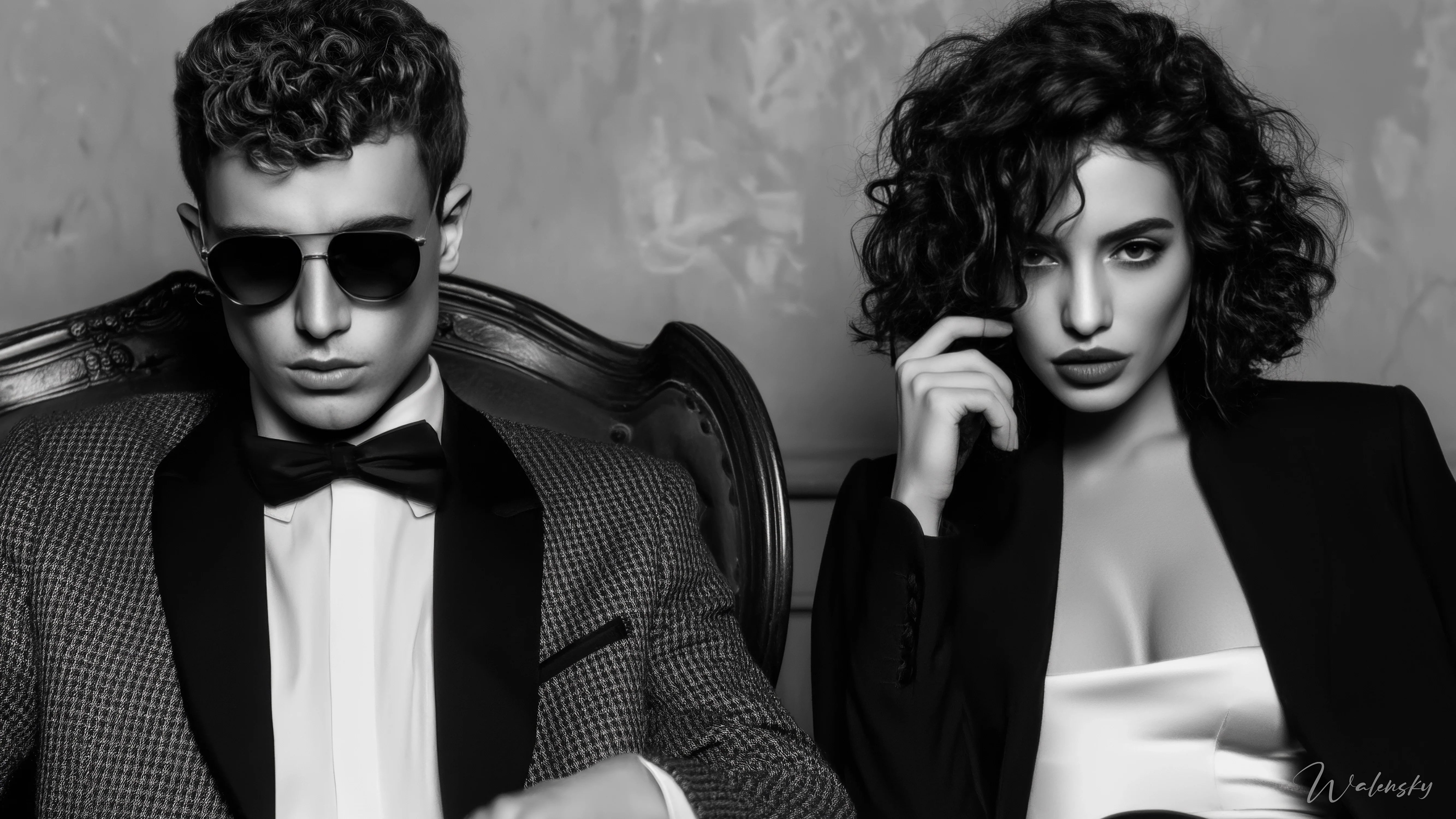 Wandbild Schwarz-Weiß über mode