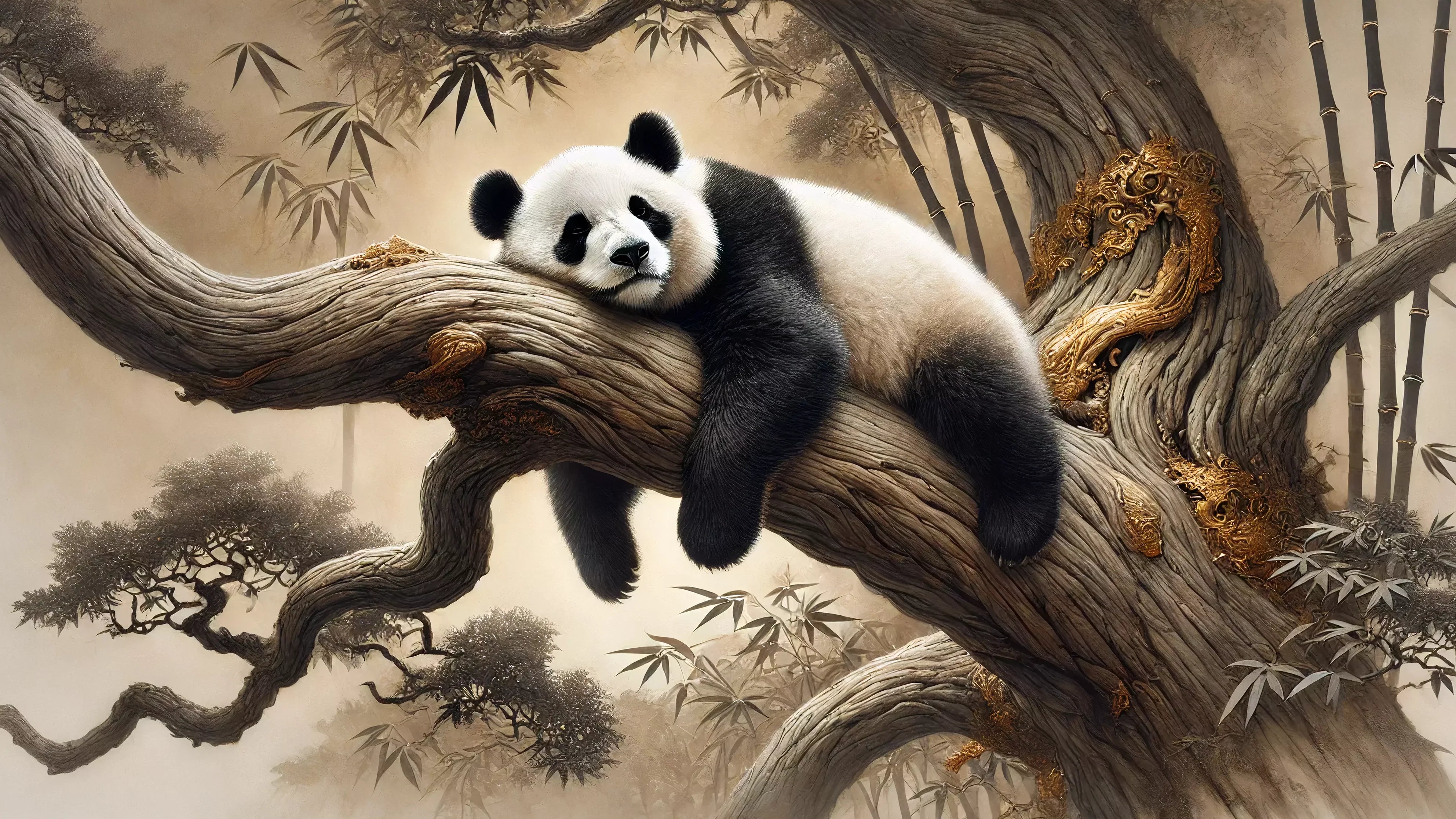 Wandbild Großer Panda