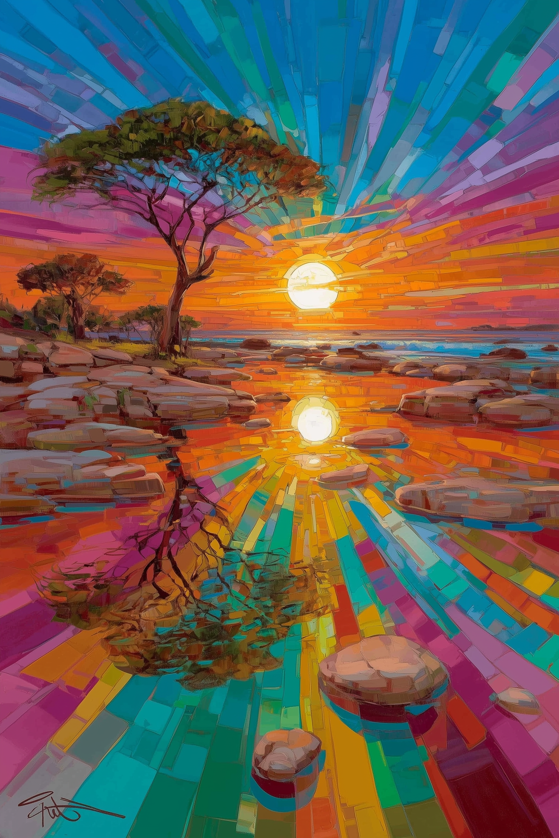 Wandbild Afrikanische Landschaft