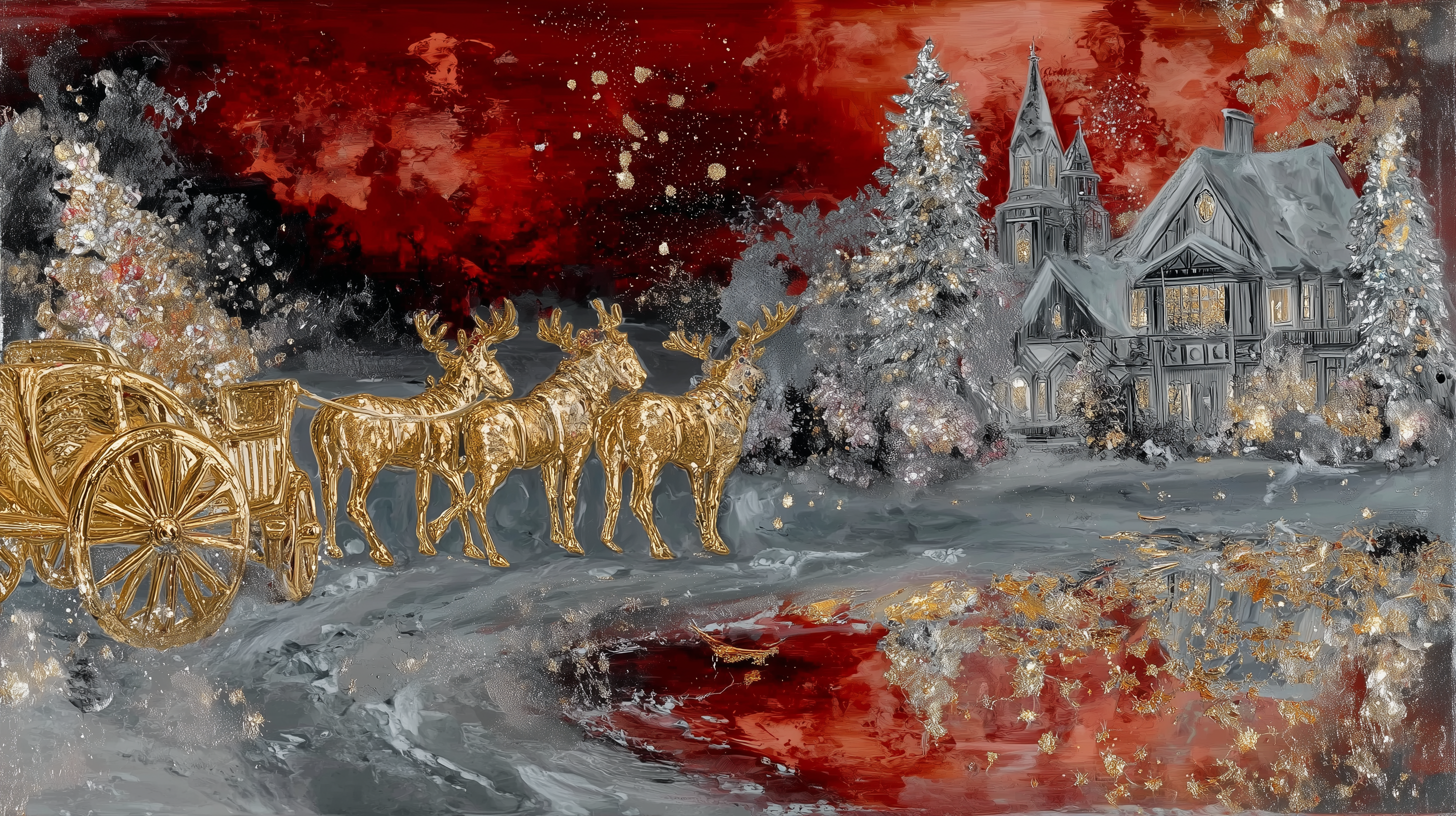 Wandbild Weihnachten