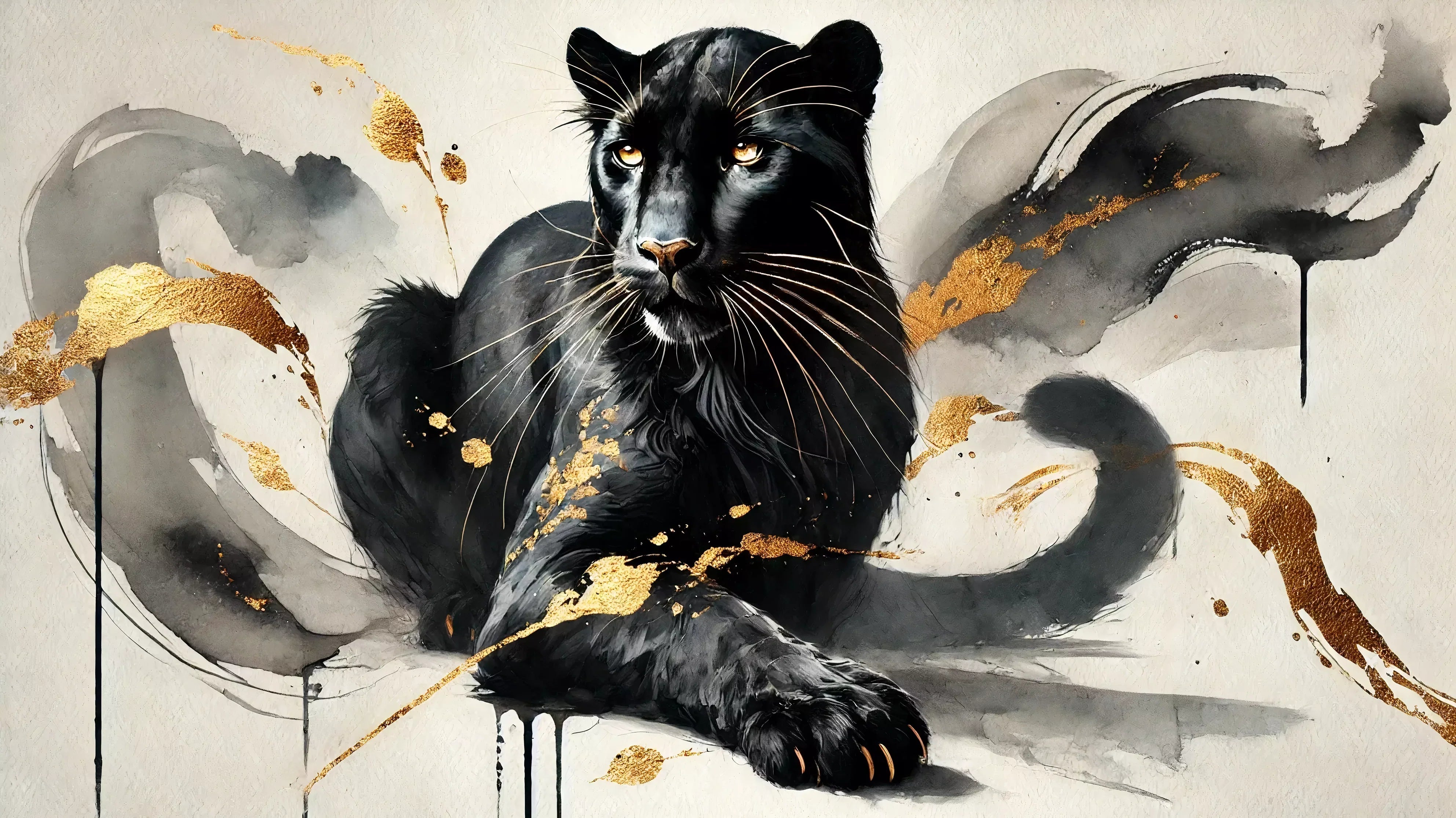 Wandbild Schwarzer Panther 