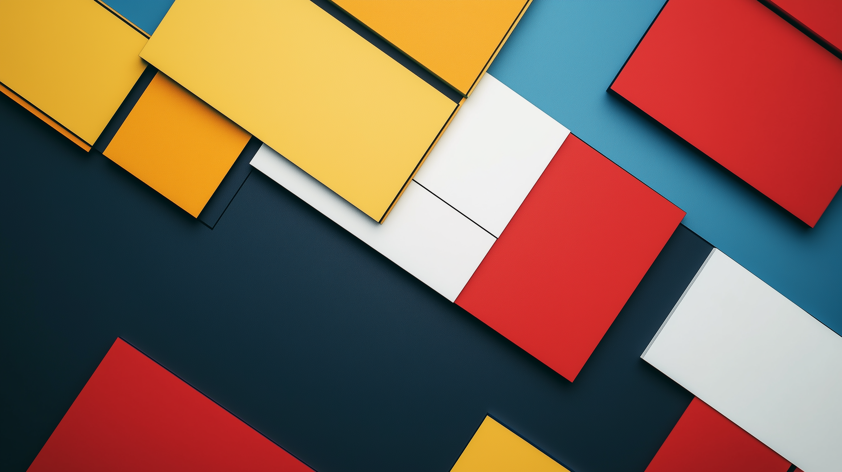 Wandbild Piet Mondrian 