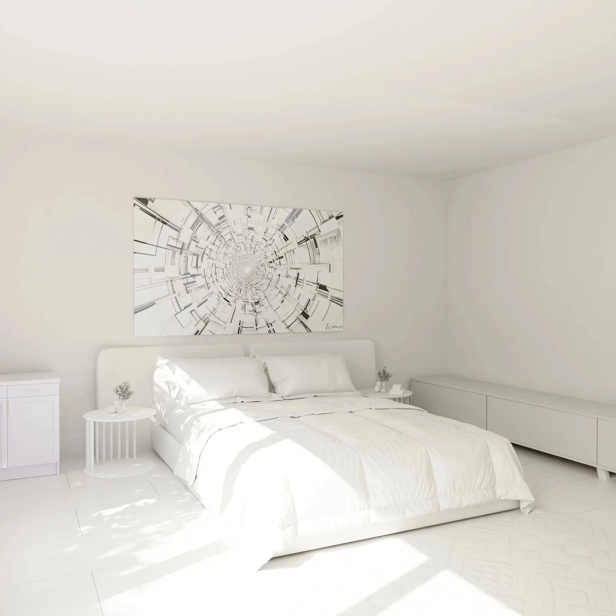 Abstrakte Spirale Wandbild Schlafzimmer moderne geometrische Dekoration