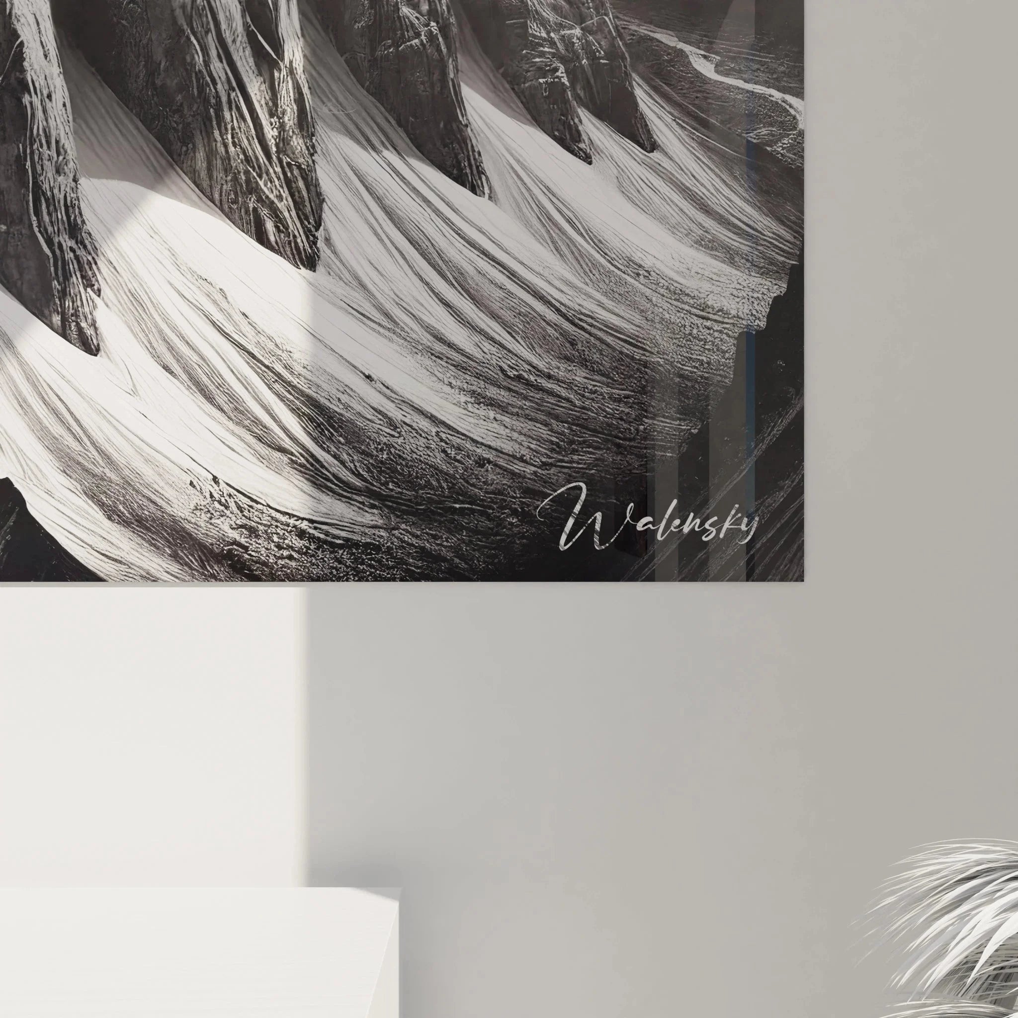 Gesamtansicht Wandbild Dolomiten Felstürme, alpine Wandkunst für moderne Wohnraumgestaltung