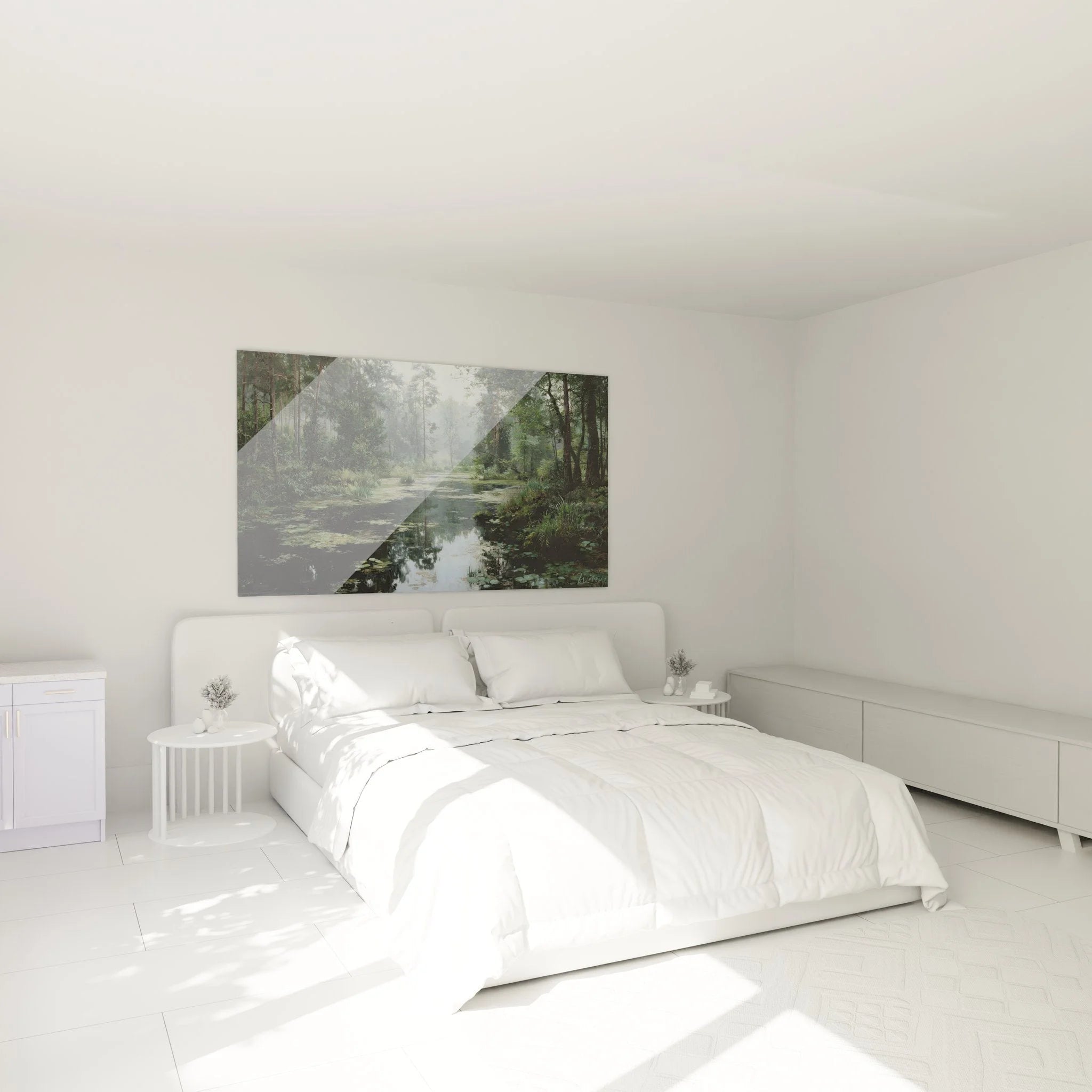 10827342184782_Tableau_forêt_marécageuse_-_Reflets_mystérieux_-_édition_lac