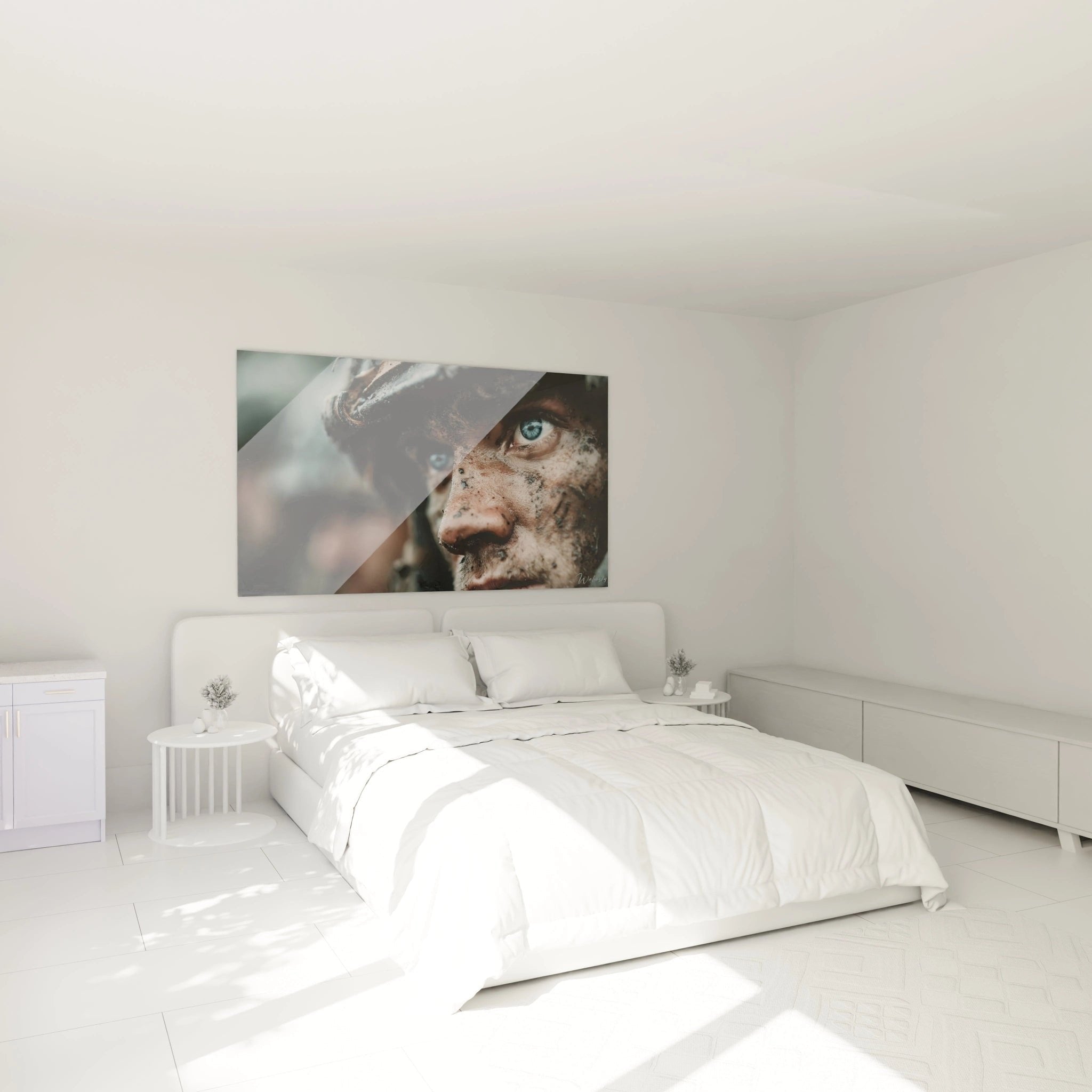 Soldatenporträt Wandbild im Schlafzimmer - Edition Erster Weltkrieg Dekoration