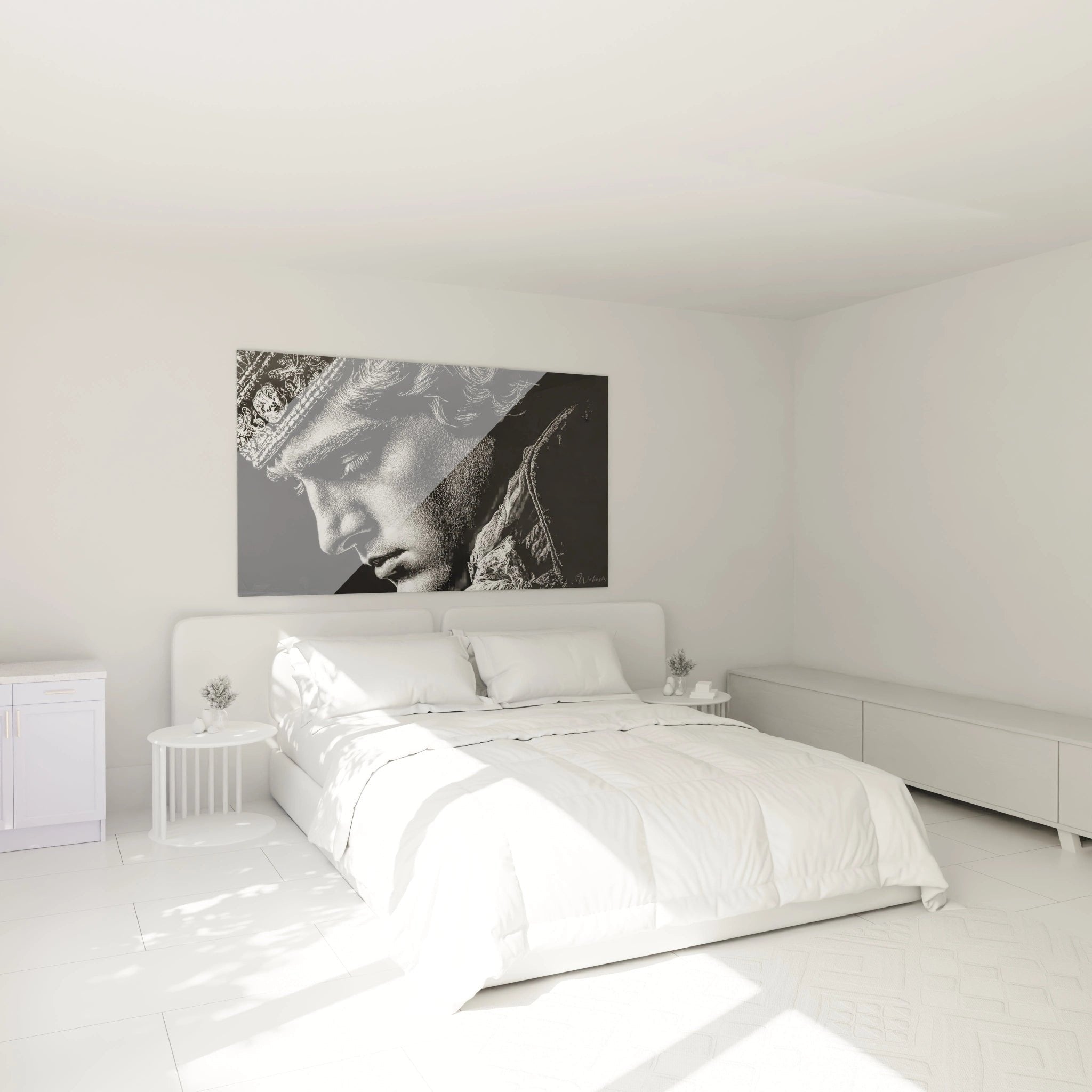 Aristokratisches Frauenporträt als Wanddekoration im Schlafzimmer - Edition Ludwig XVI