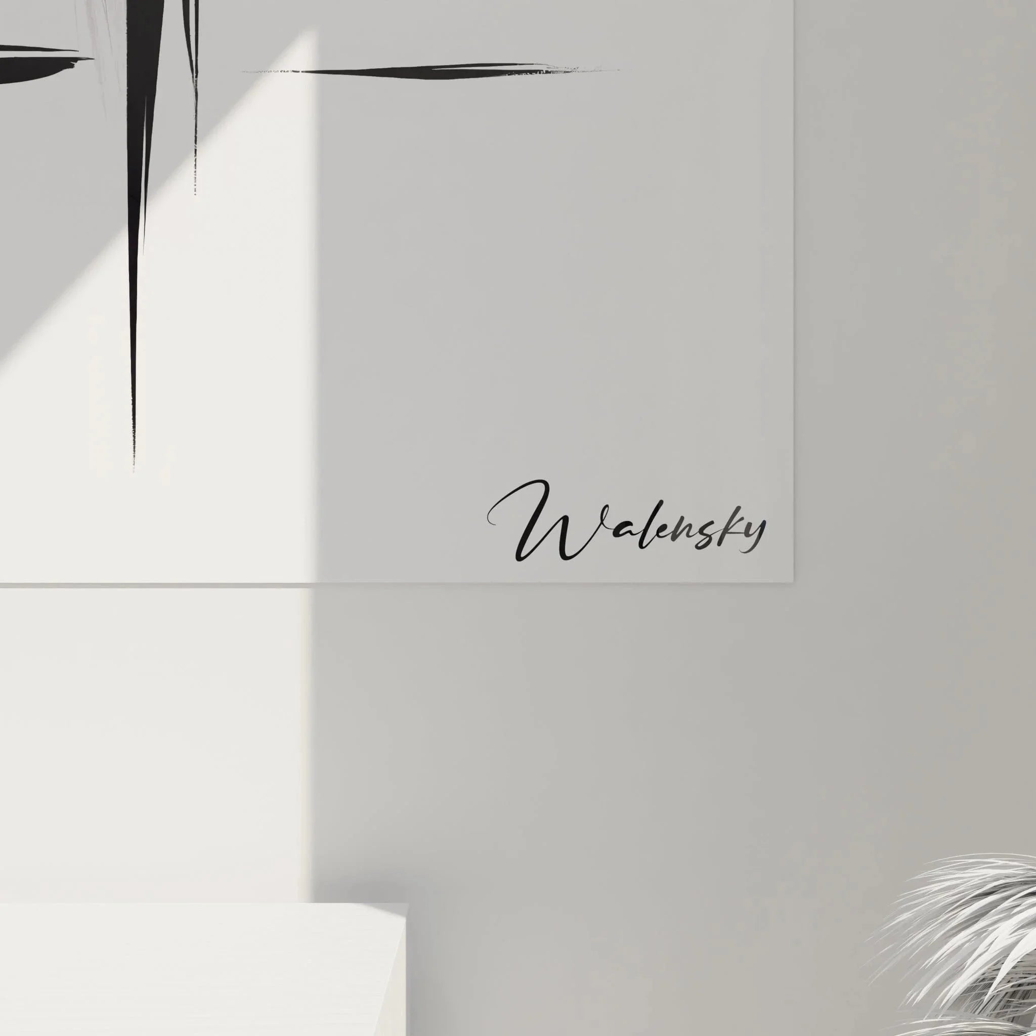 Gesamtansicht Wandbild elegante Dame - schwarz-weiß Figur Edition für moderne Räume