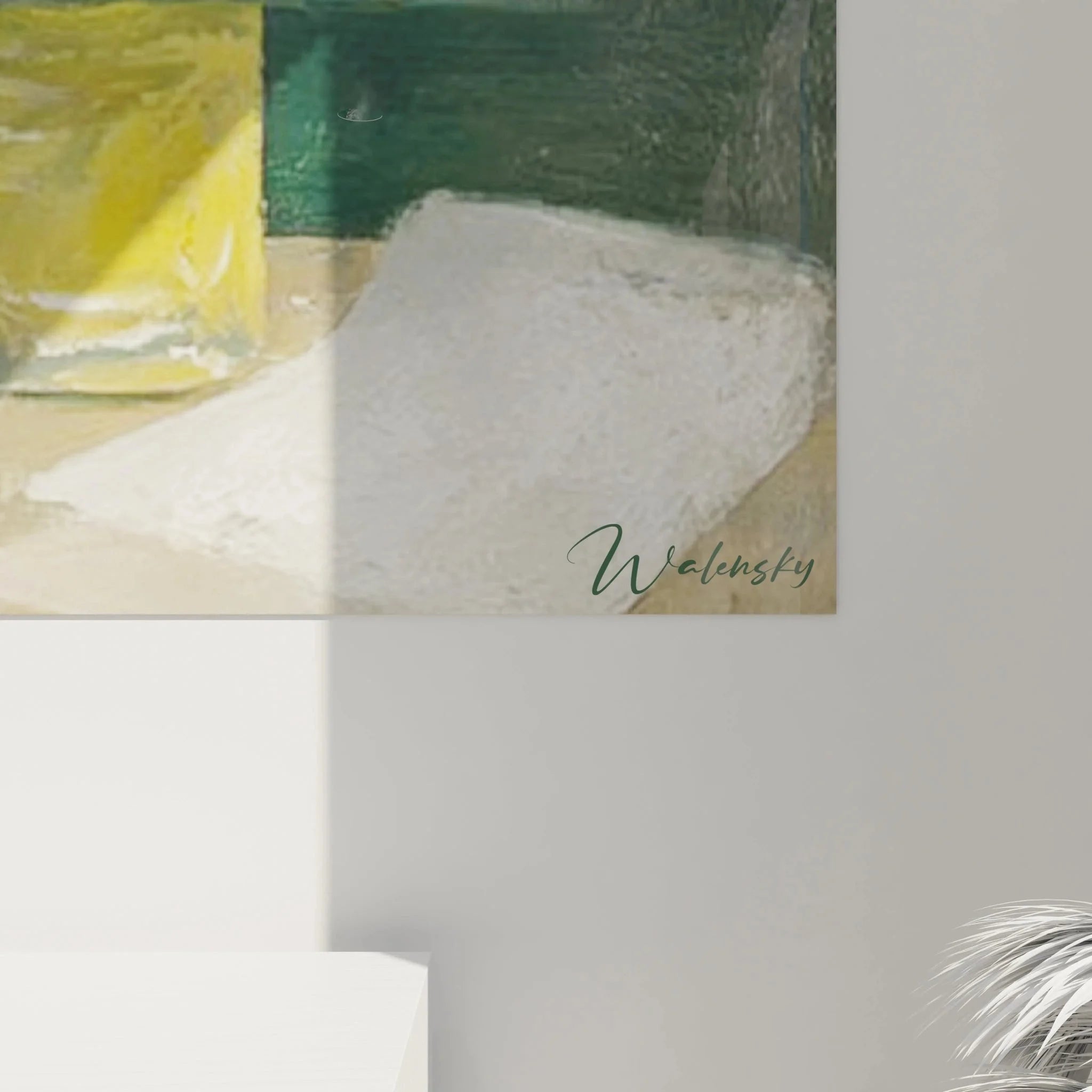 Gesamtansicht abstraktes Portrait Wandbild im kubistischen Stil - Edition Dadaismus Wandkunst