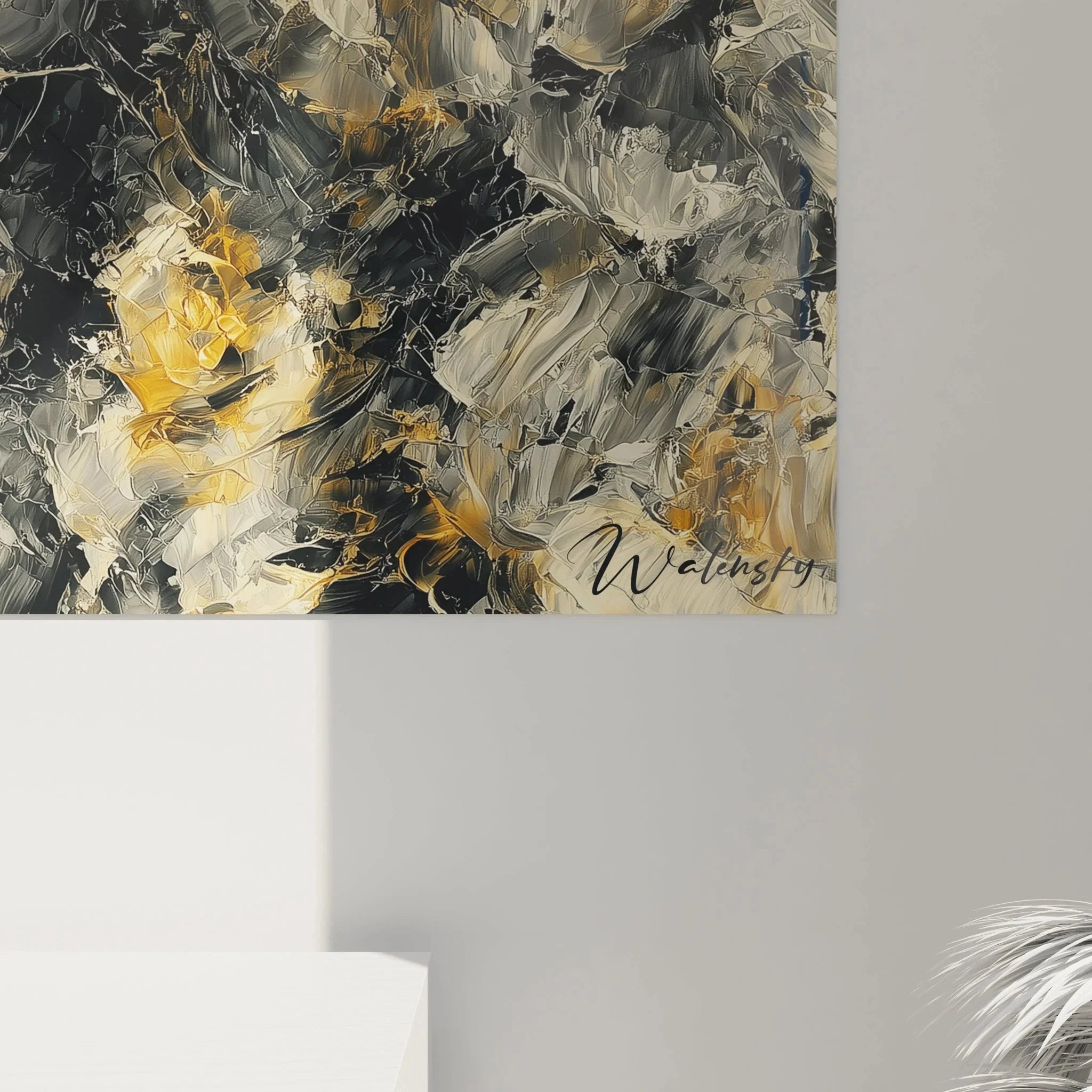 Gesamtansicht gotisches Wandbild Dame Paris - Edition Gotik Wandkunst für Wohnräume