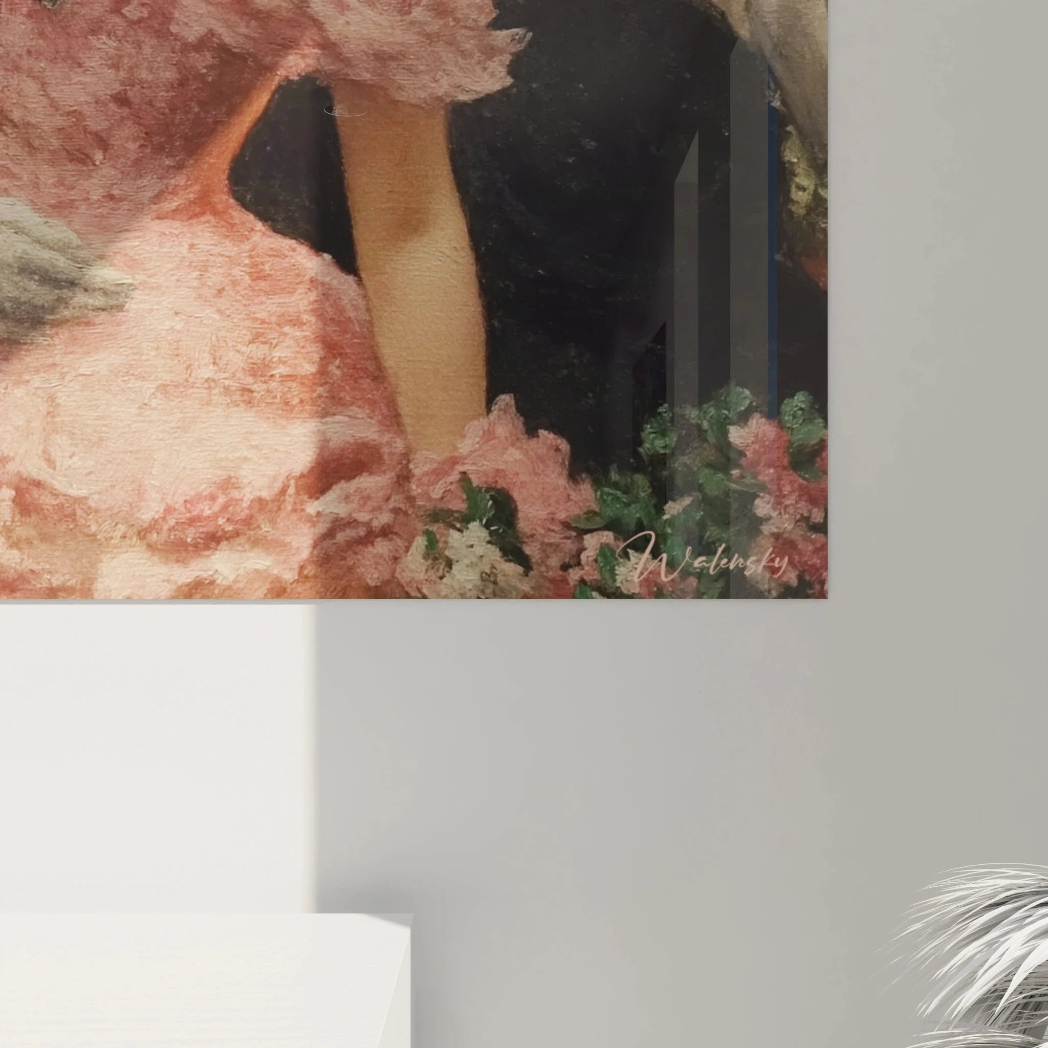 Gesamtansicht Wandbild Ballszene Klassizismus elegante Gesellschaft Kunstdruck XXL