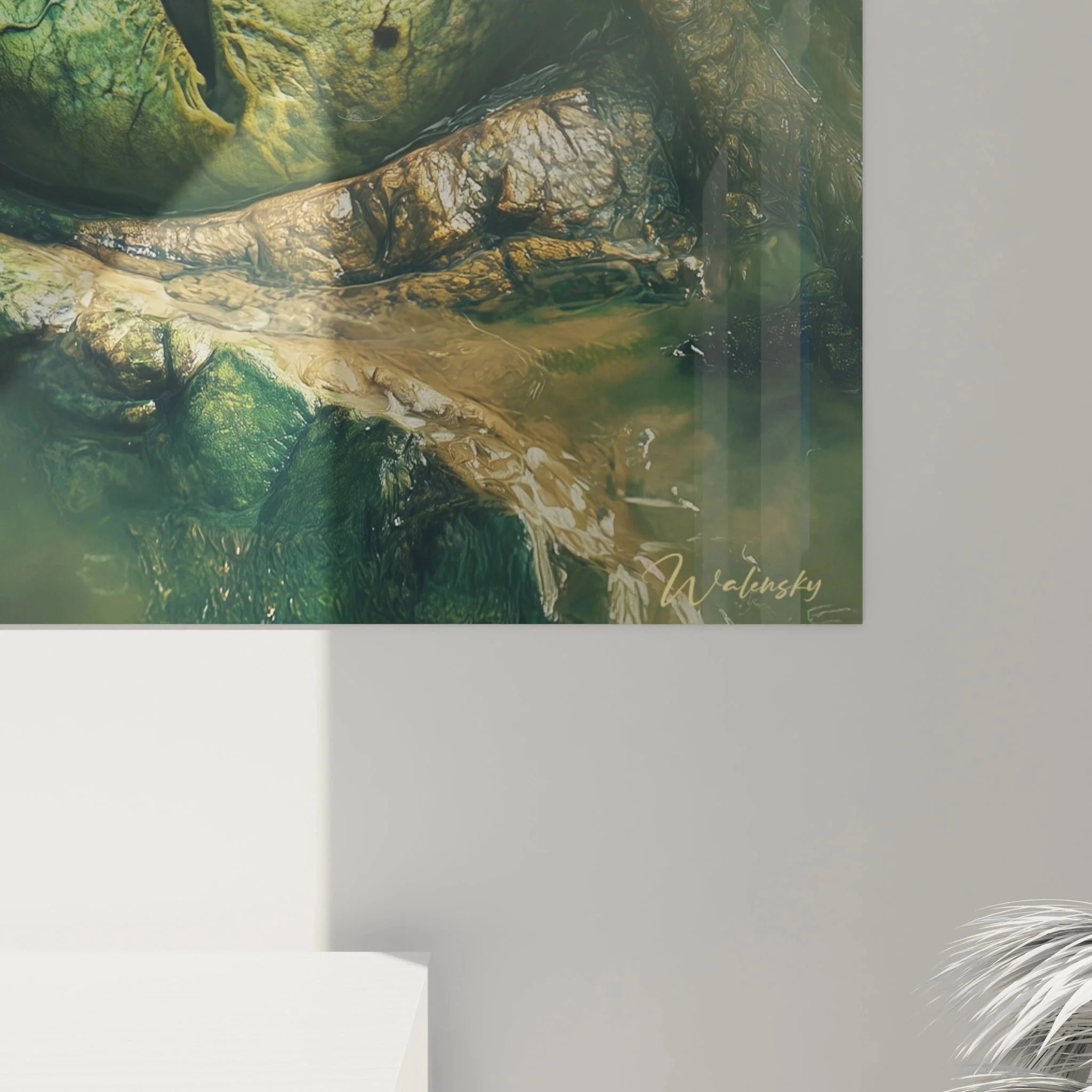 Gesamtansicht Wandbild Reptilienauge - Tierauge Edition Kunstdruck XXL Format