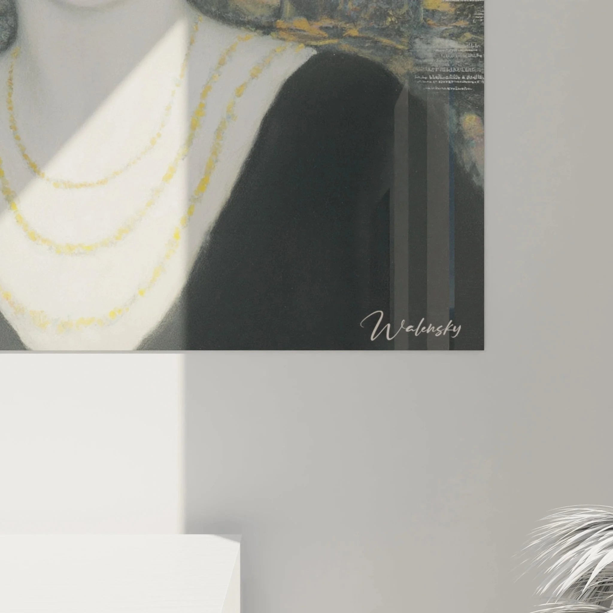 Gesamtansicht Wandbild symbolistische Frau Porträt komplette Darstellung Edition Symbolismus