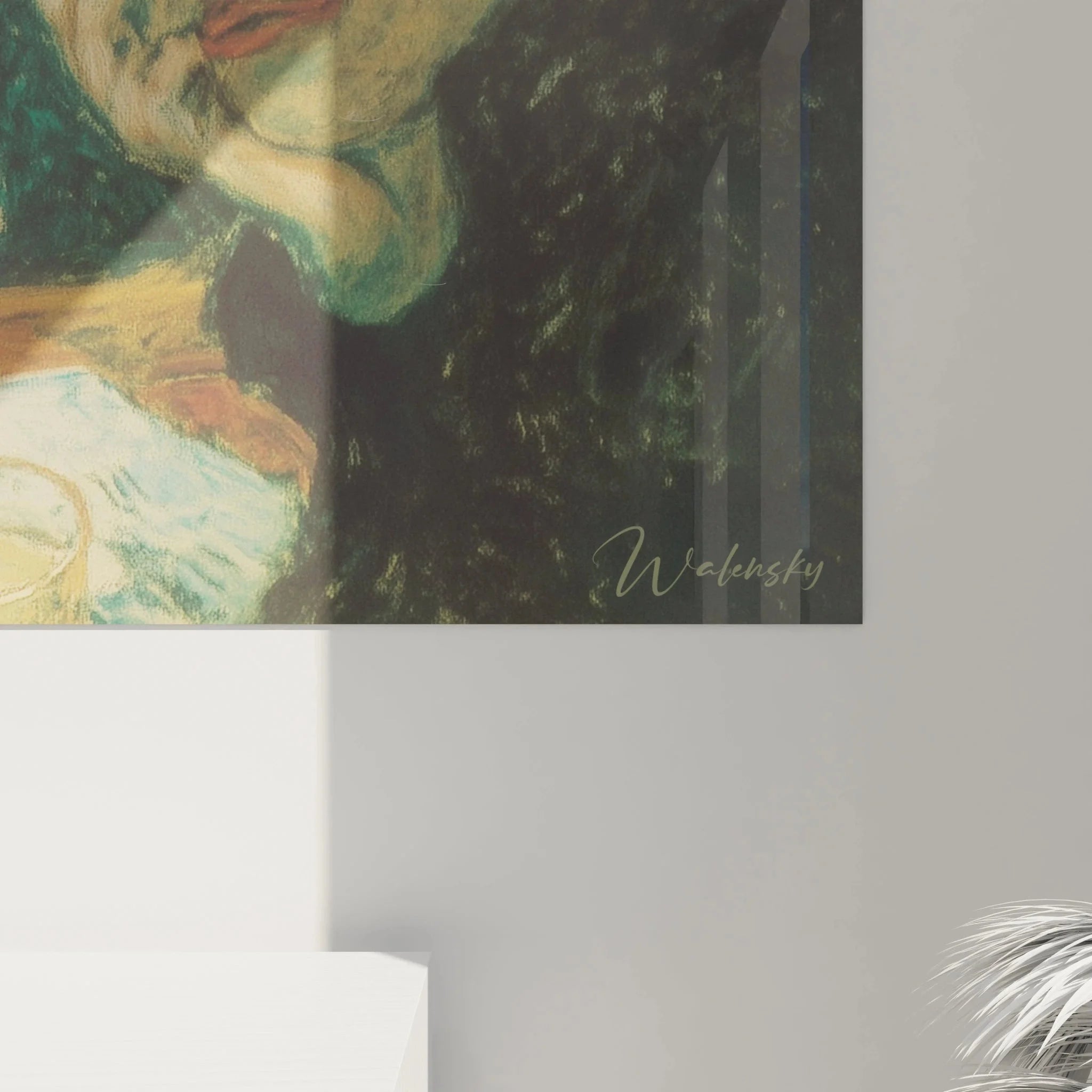 Gesamtansicht Wandbild XXL Gesellschaftsszene Postimpressionismus Belle Époque Café Ambiente