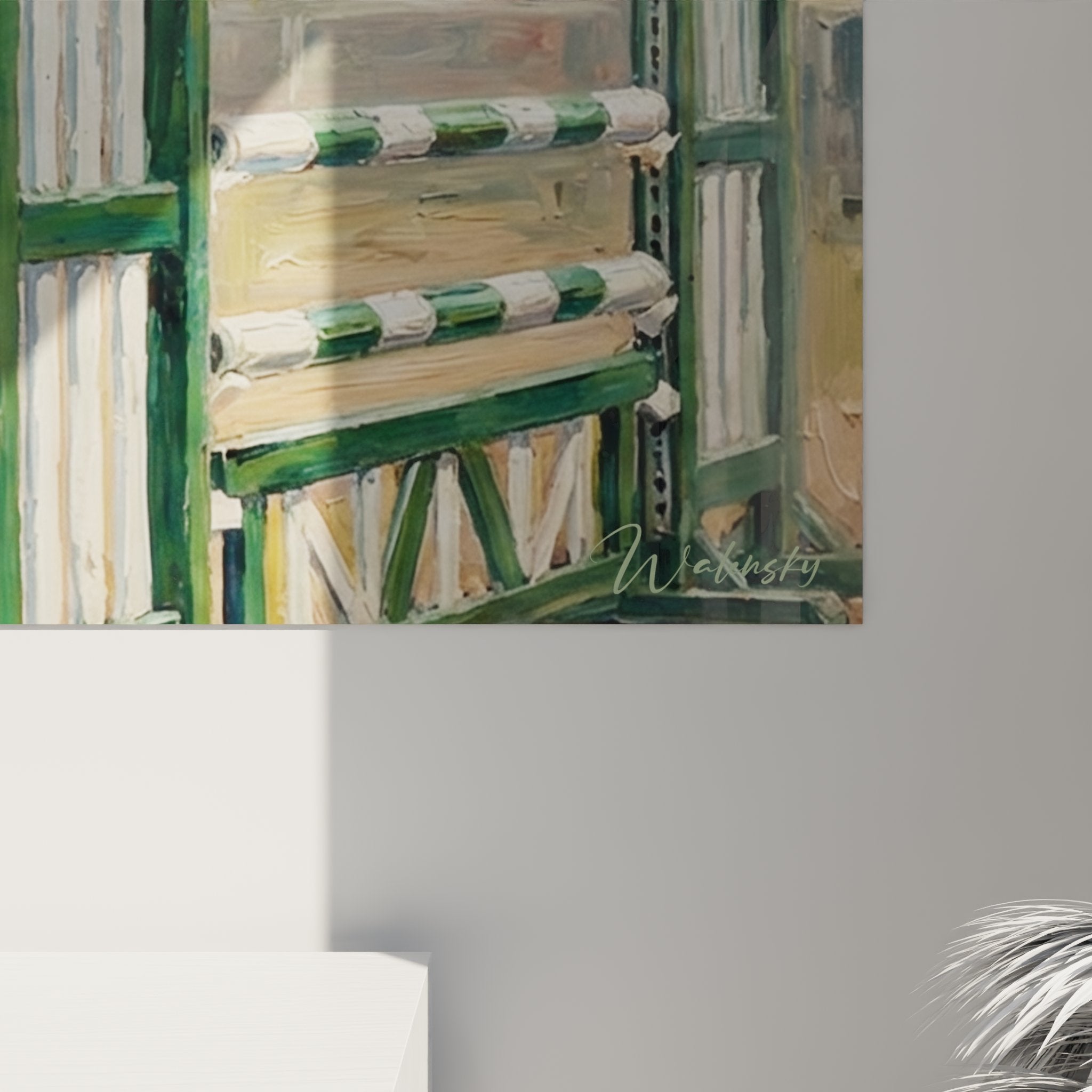 Gesamtansicht Wandbild Springreiter in verschiedenen Größen, perfekte Wanddekoration für Pferdeliebhaber