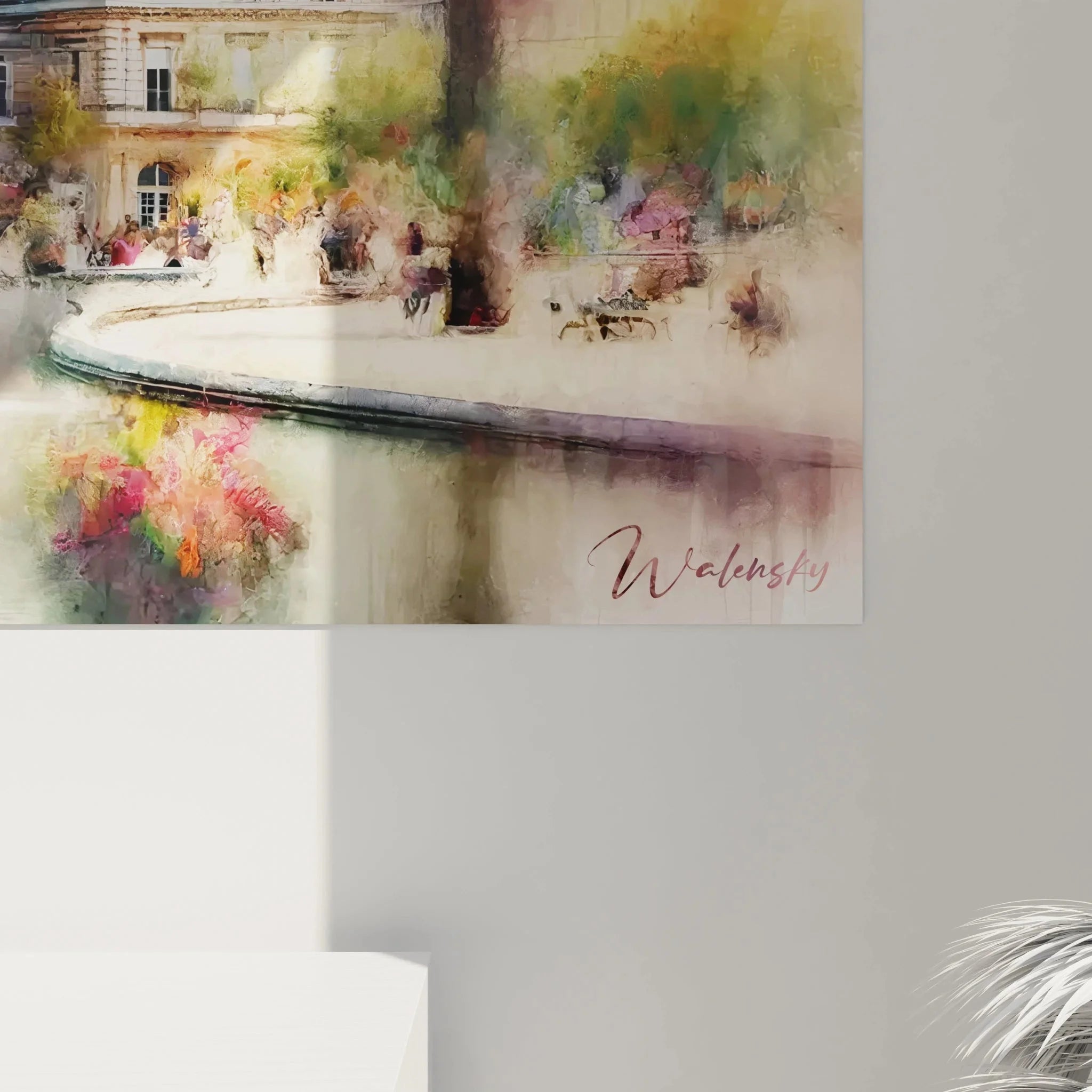 Gesamtansicht Luxembourg Palace Kunstwerk mit französischer Architektur und Gartenanlage