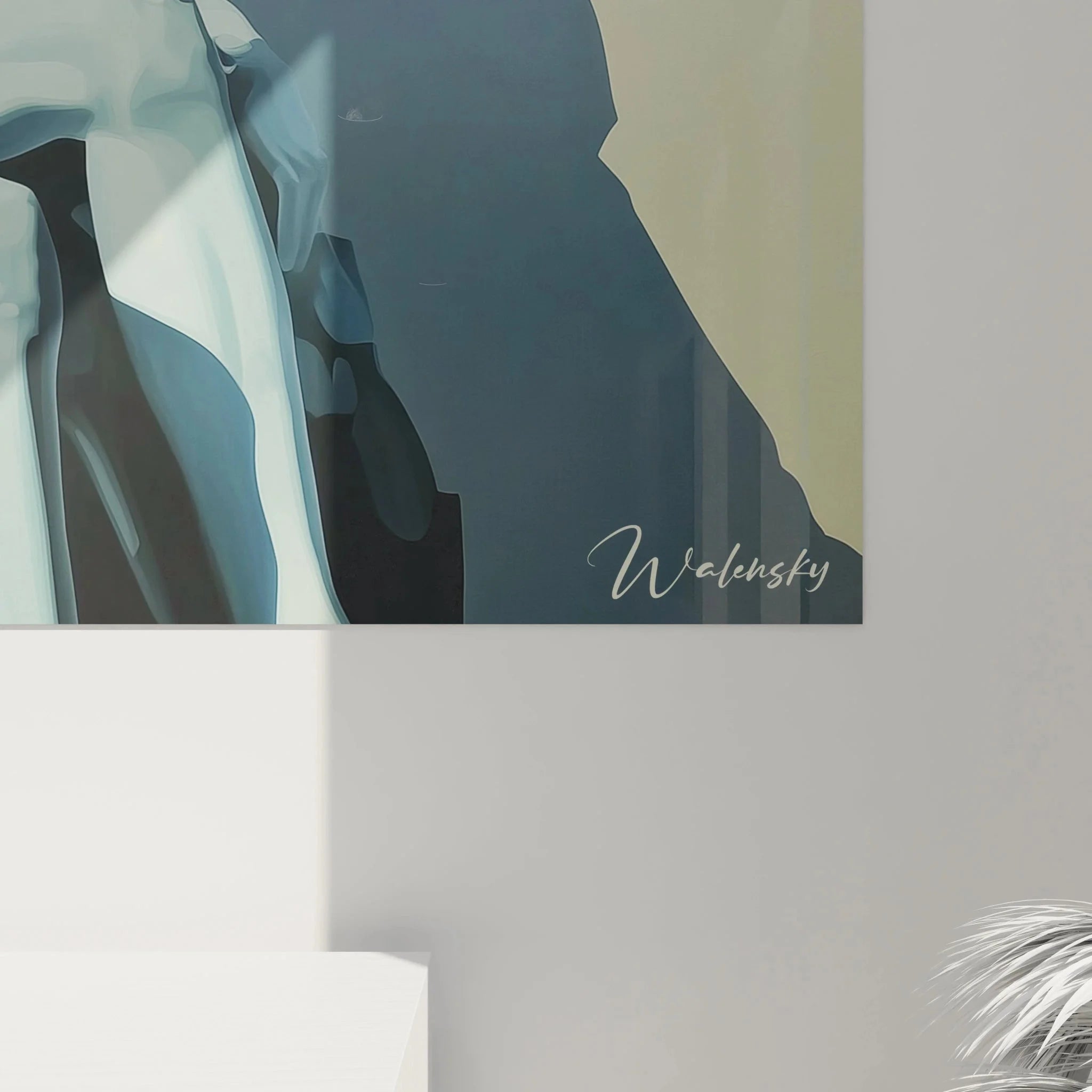 Gesamtansicht des Michelangelo-inspirierten Pietà Wandbildes in zeitgemäßer Kunstinterpretation