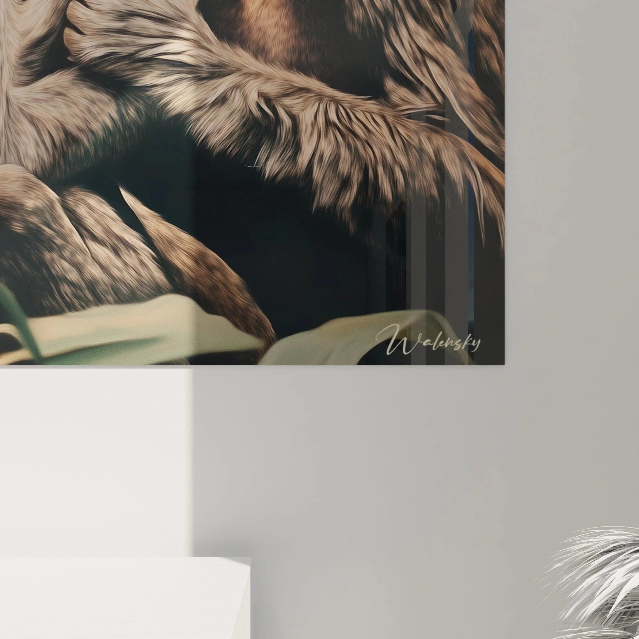 Moderne Wandbilder Affen Gesamtansicht der Affenfamilie Wandkunst