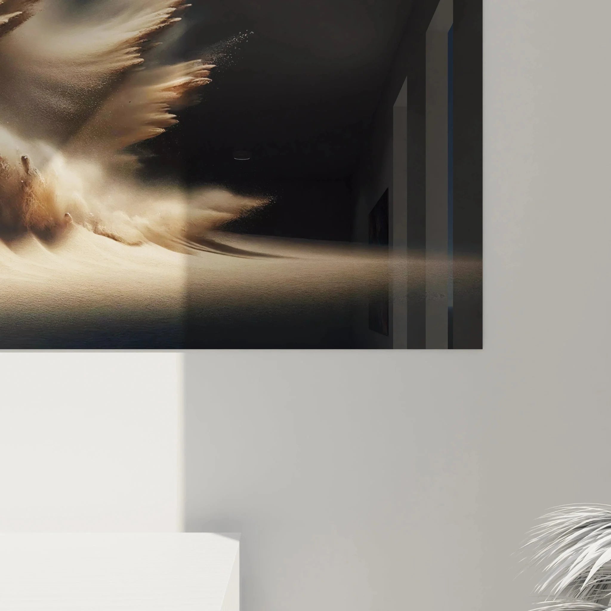 Komplette Ansicht Ozean Wandbild mit majestätischem Buckelwal in dynamischer Szene