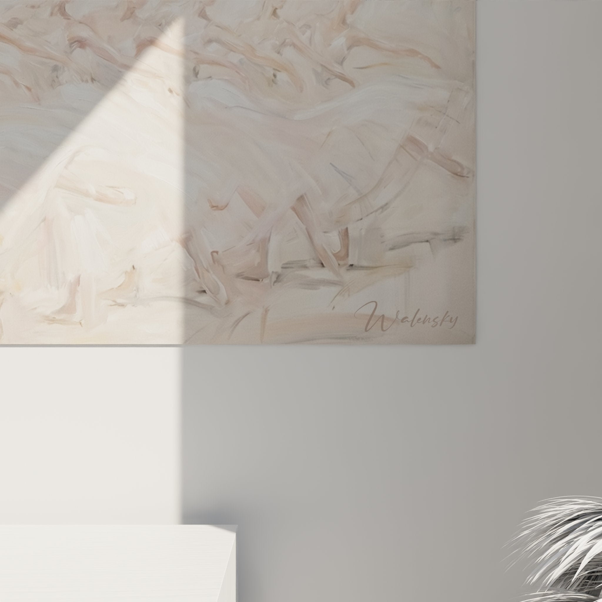 Gesamtansicht des Ballerina-Wandbilds, horizontales Format mit eleganten Tänzerinnen in Formation