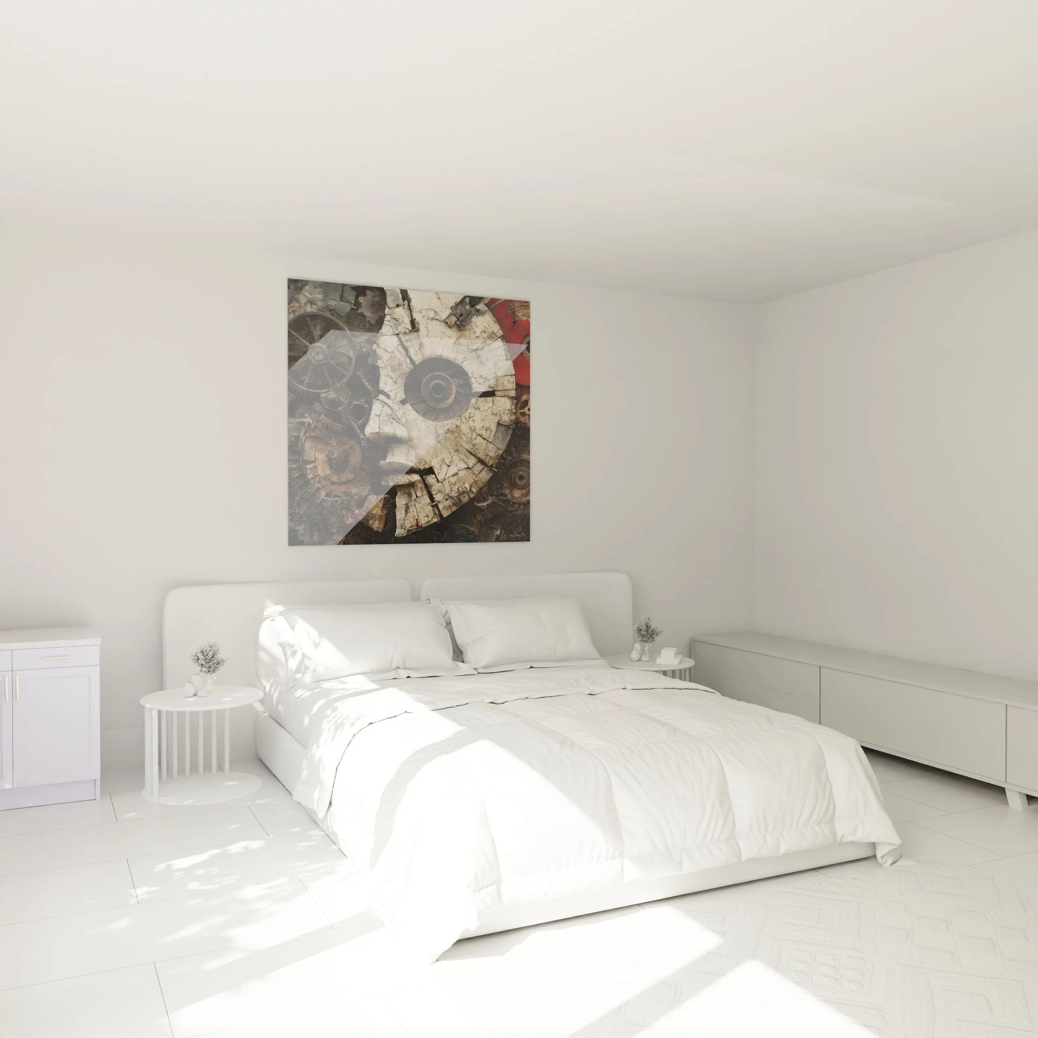 Steampunk Zahnräder Wandbild im Schlafzimmer mechanische Kunst vintage Industriedesign Dekoration