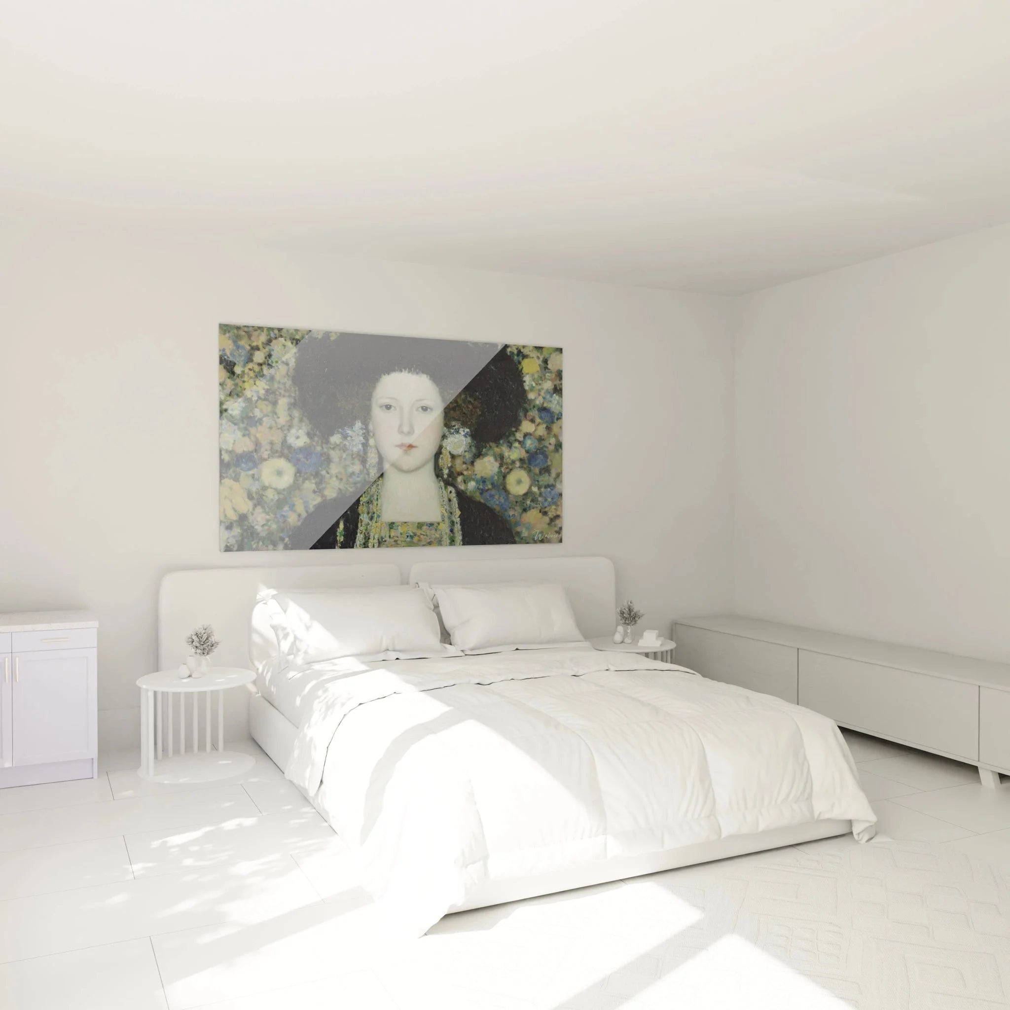 Symbolismus Wandbild Frauenportrait als elegante Schlafzimmer Dekoration mit mystischem Charme