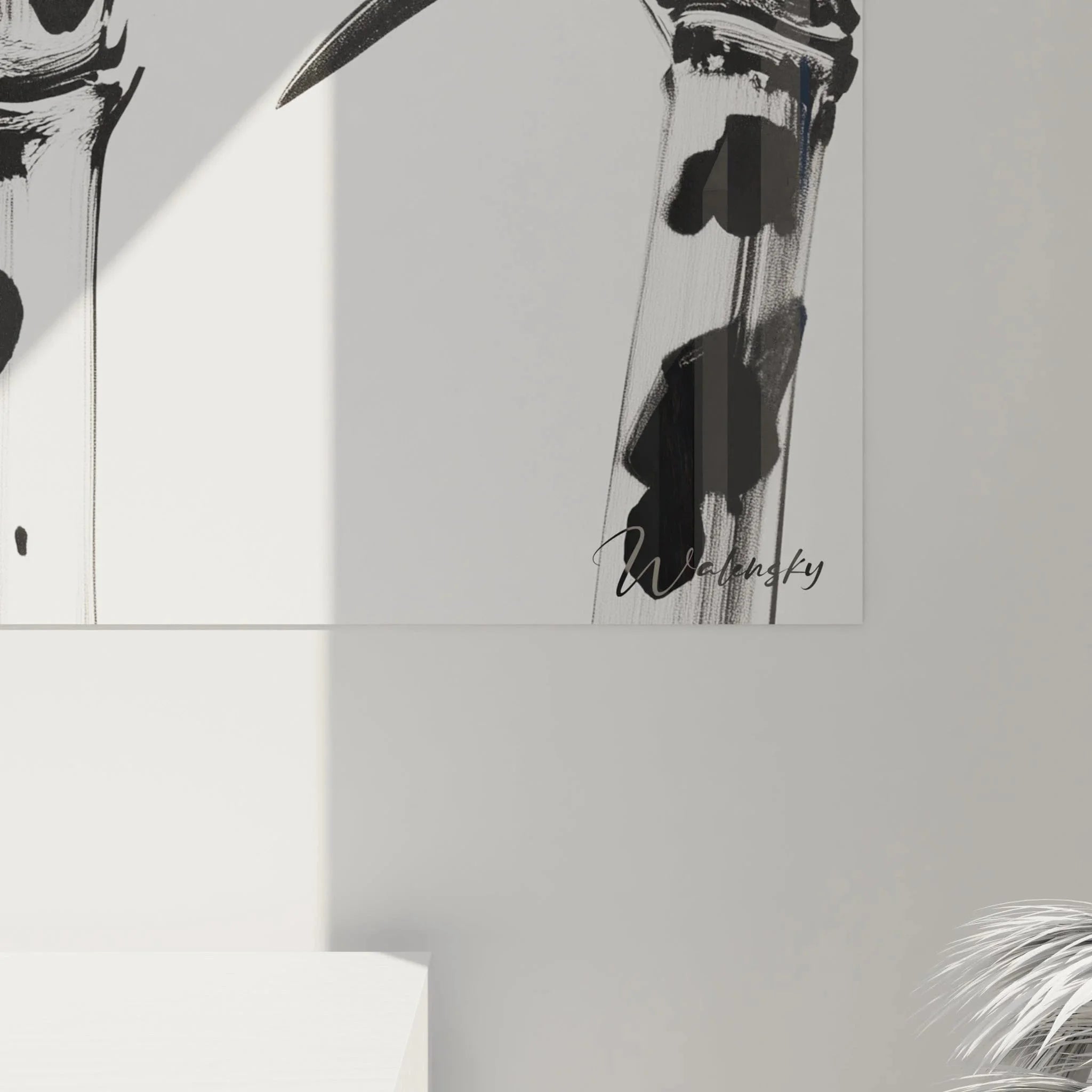 Gesamtansicht Wandbild Bambus Edition schwarz-weiß, asiatische Wandkunst Übersicht