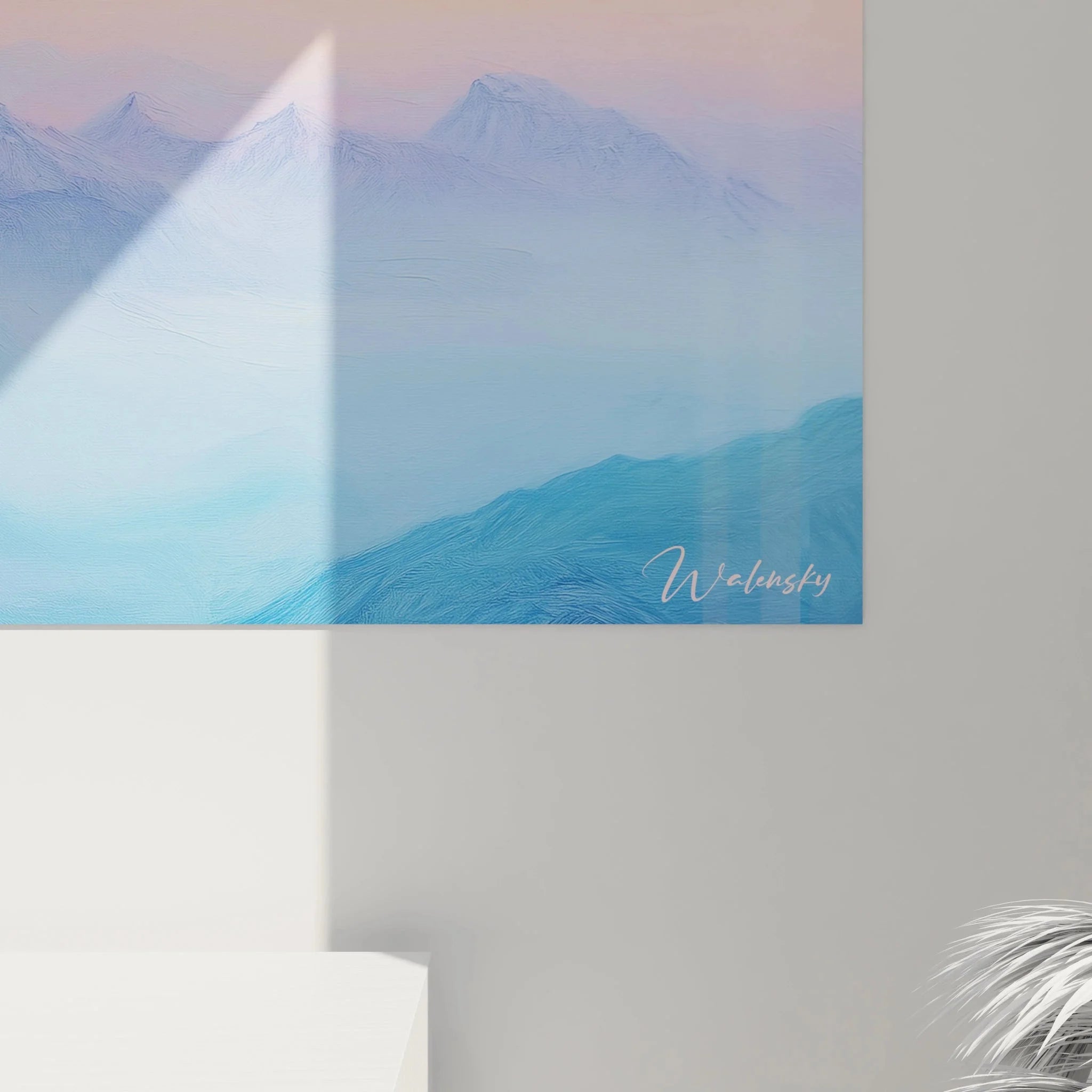 Wandbild Bergpanorama Gesamtansicht blaue Berge Wanddekoration Berg Kollektion