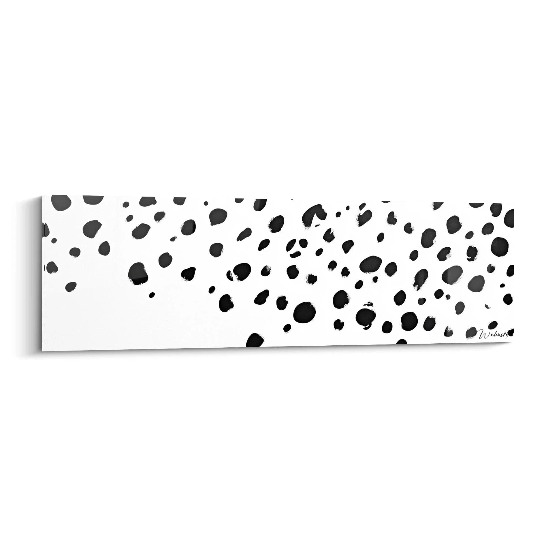 Wandbild Dalmatiner Punkte schwarz-weiß abstraktes gepunktetes Muster moderne Wandkunst
