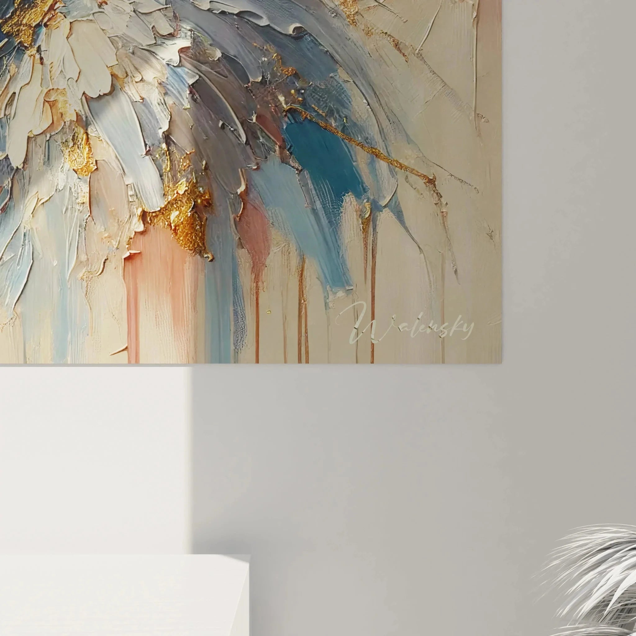 Gesamtansicht Wandbild Gorilla - Majestätische Tierwandkunst in modernem Ambiente