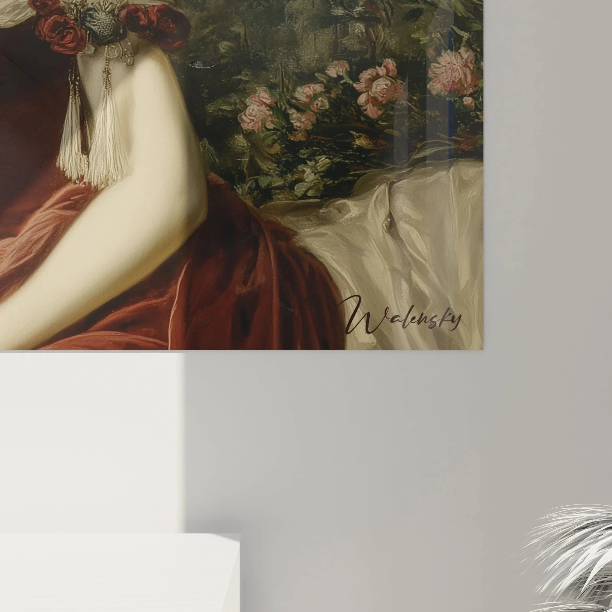 Gesamtansicht Wandbild napoleonisches Kaiserpaar Edition Neoklassizismus klassische Wanddekoration Stil