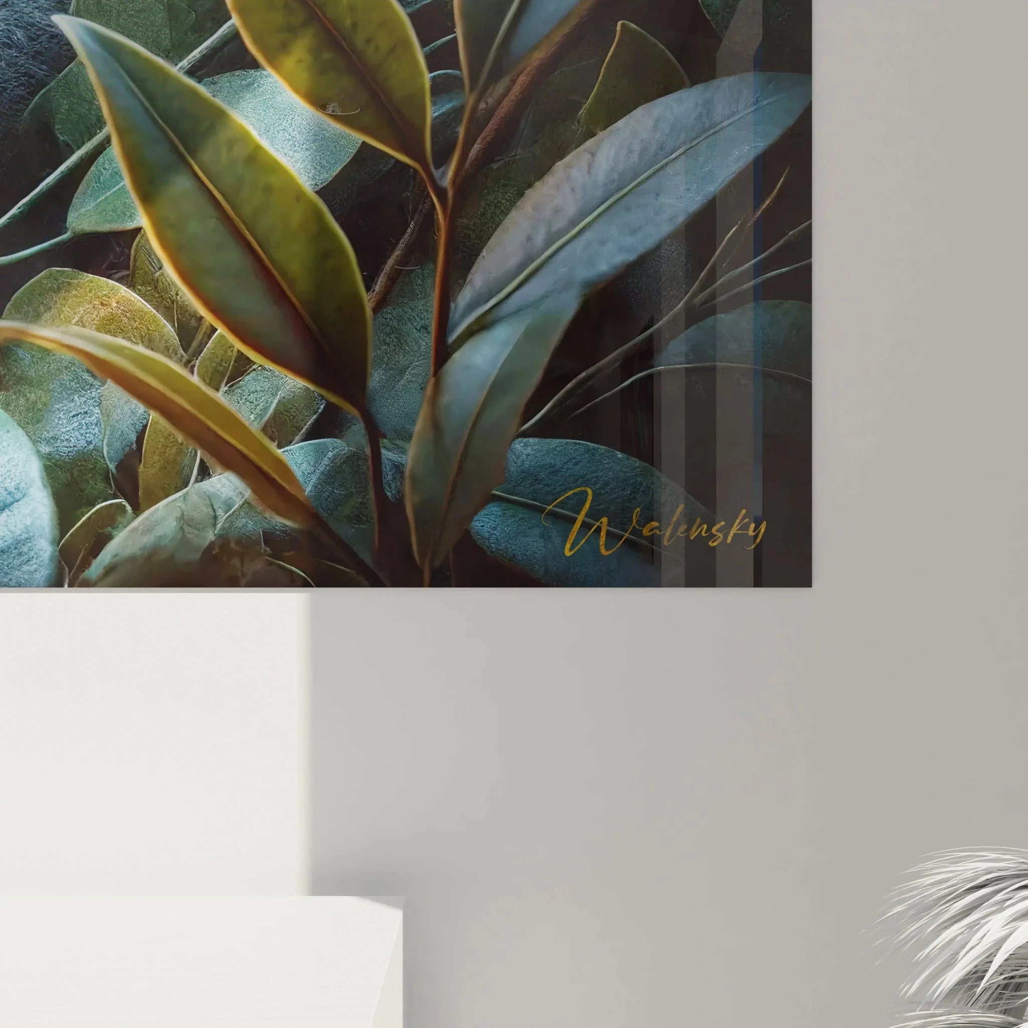 Gesamtansicht Koala Wandbild XXL als Wanddekoration im modernen Wohnraum mit natürlicher Atmosphäre