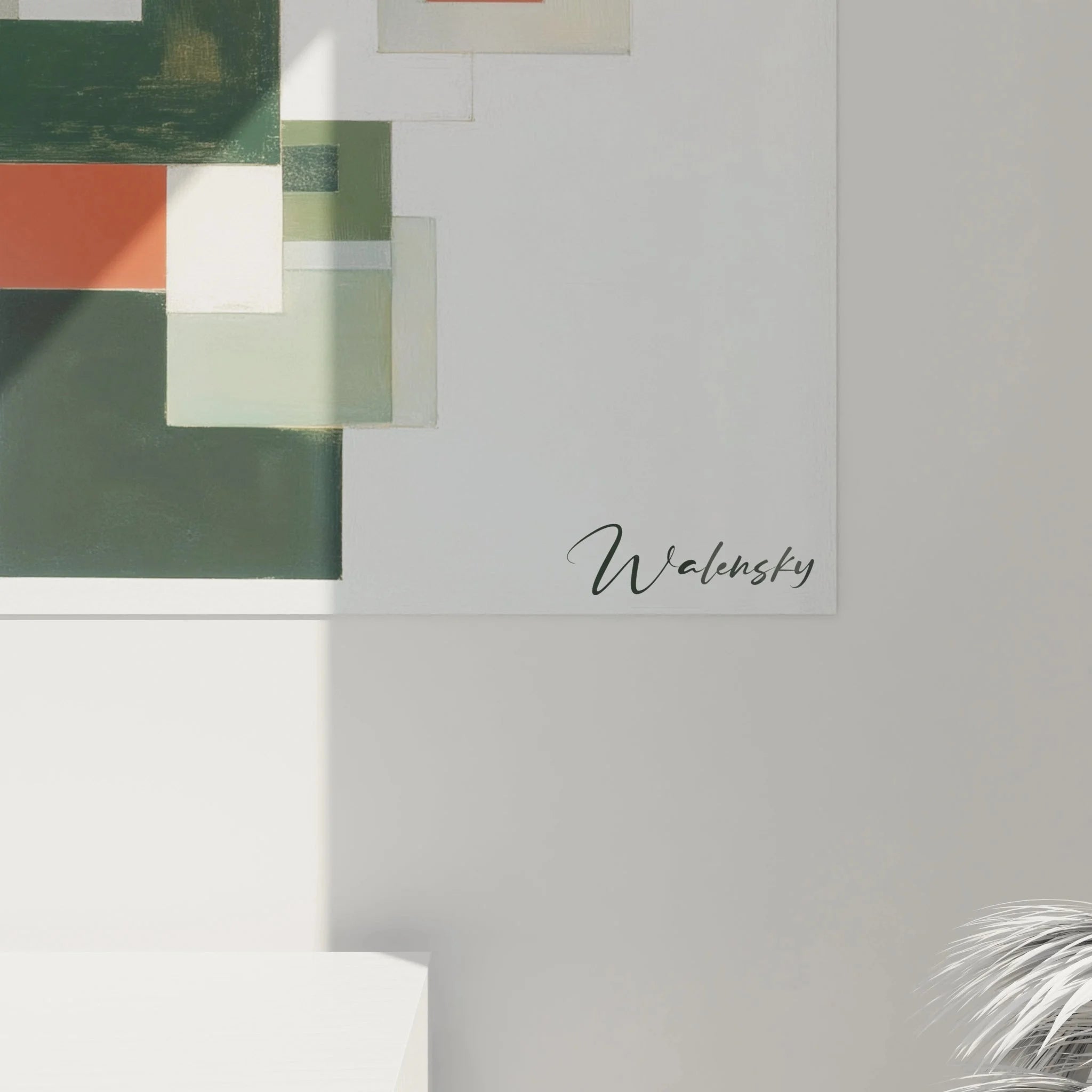 Gesamtansicht Wandbild Konstruktivismus geometrische Abstraktion für Wanddekoration modern