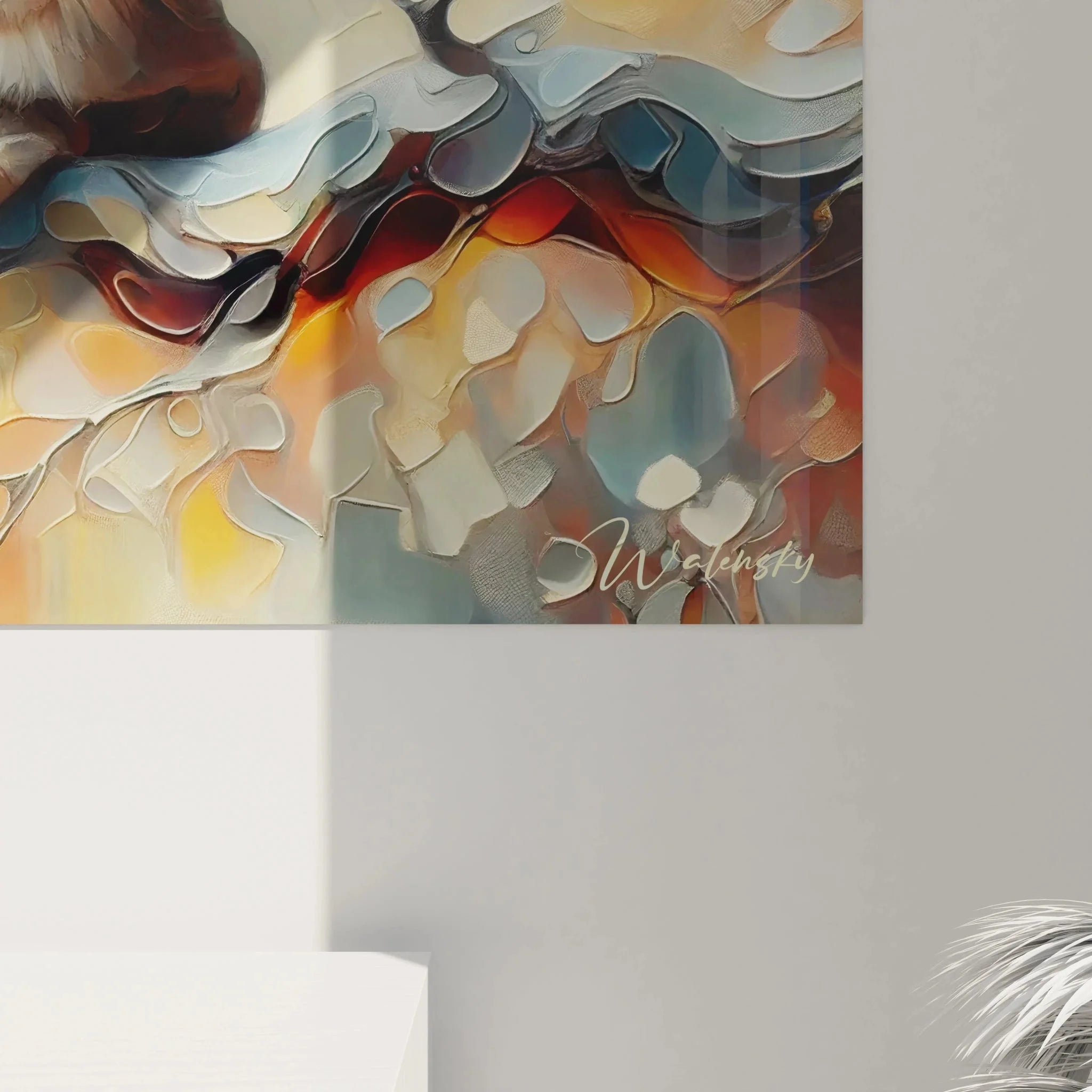 Gesamtansicht Wandbild Luchs Herbst - stilvolle Natur Wandkunst Premium