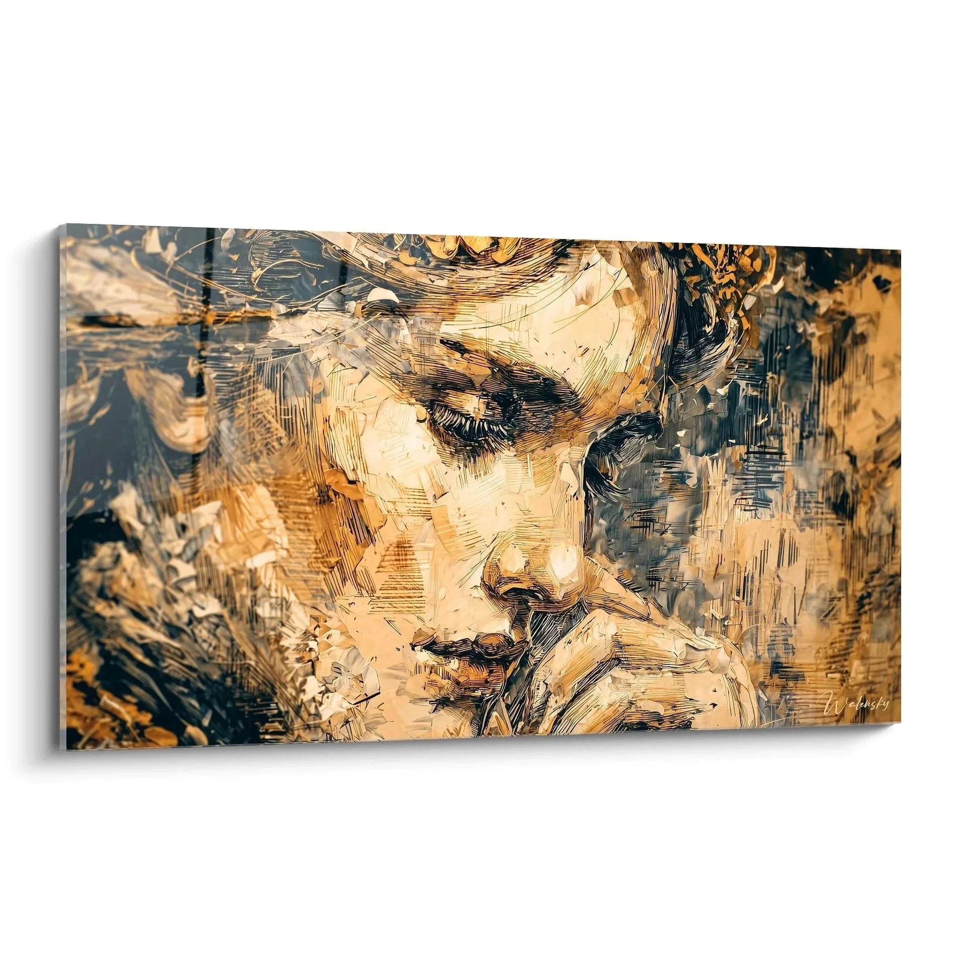 Wandbild Portrait Frau impressionistische Malerei Renaissance Edition Kunstdruck für Wohnzimmer