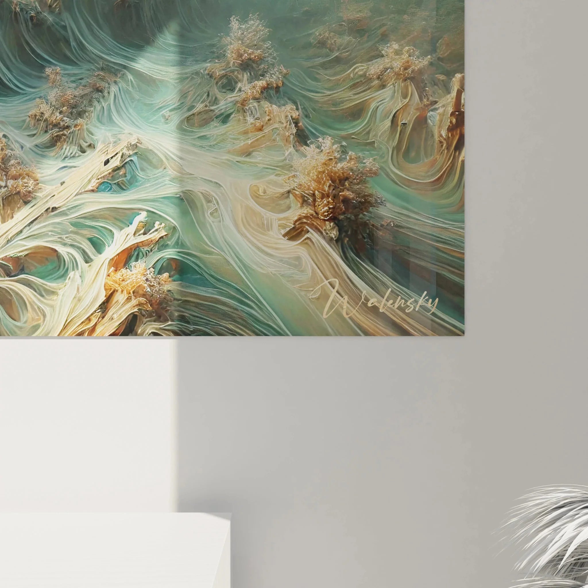 Wandbild Schiffswrack Gesamtansicht - Maritime Wanddekoration XXL Sturm auf hoher See komplett