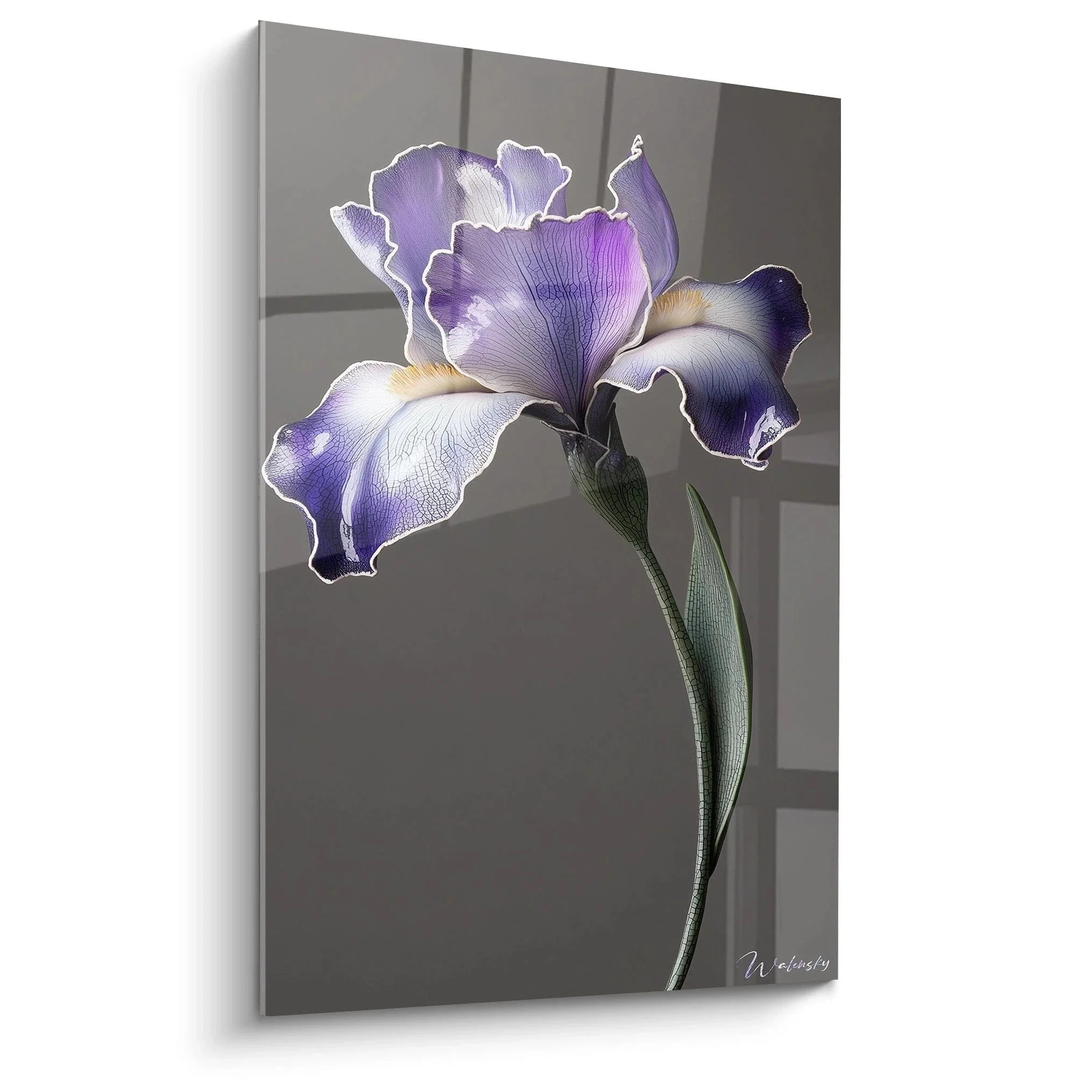 Wandbild Schwertlilie - Violette Eleganz - Edition Schwertlilie