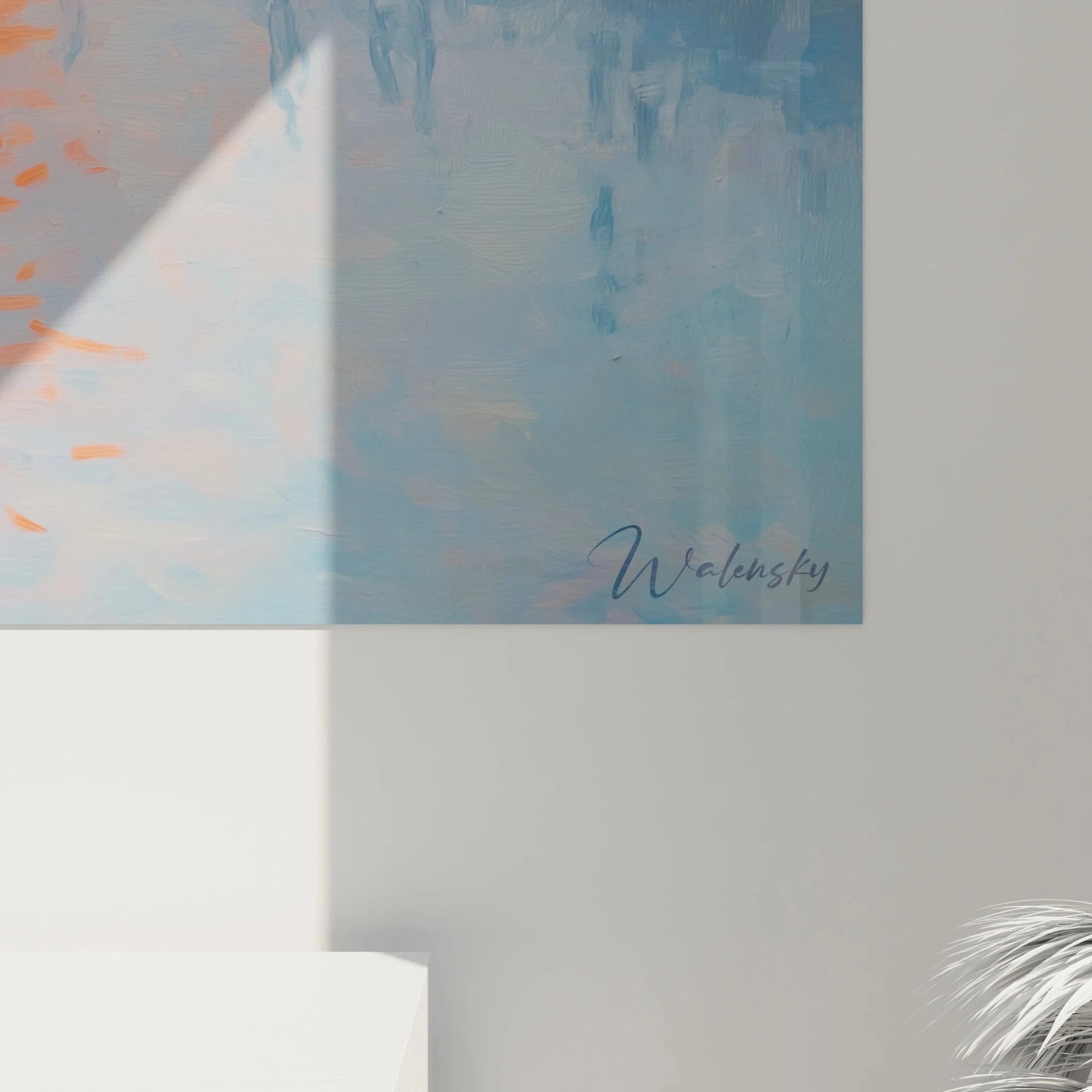 Wandbild XXL Boot im Nebel Monet - Gesamtansicht impressionistische Hafenszene Leinwand Kunstdruck