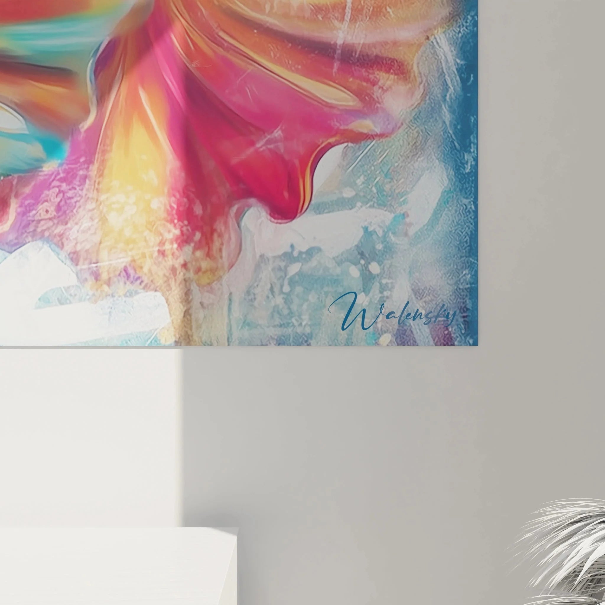 Gesamtansicht Wandbild XXL Afrikanischer Tanz drei Frauen in dynamischer Bewegung