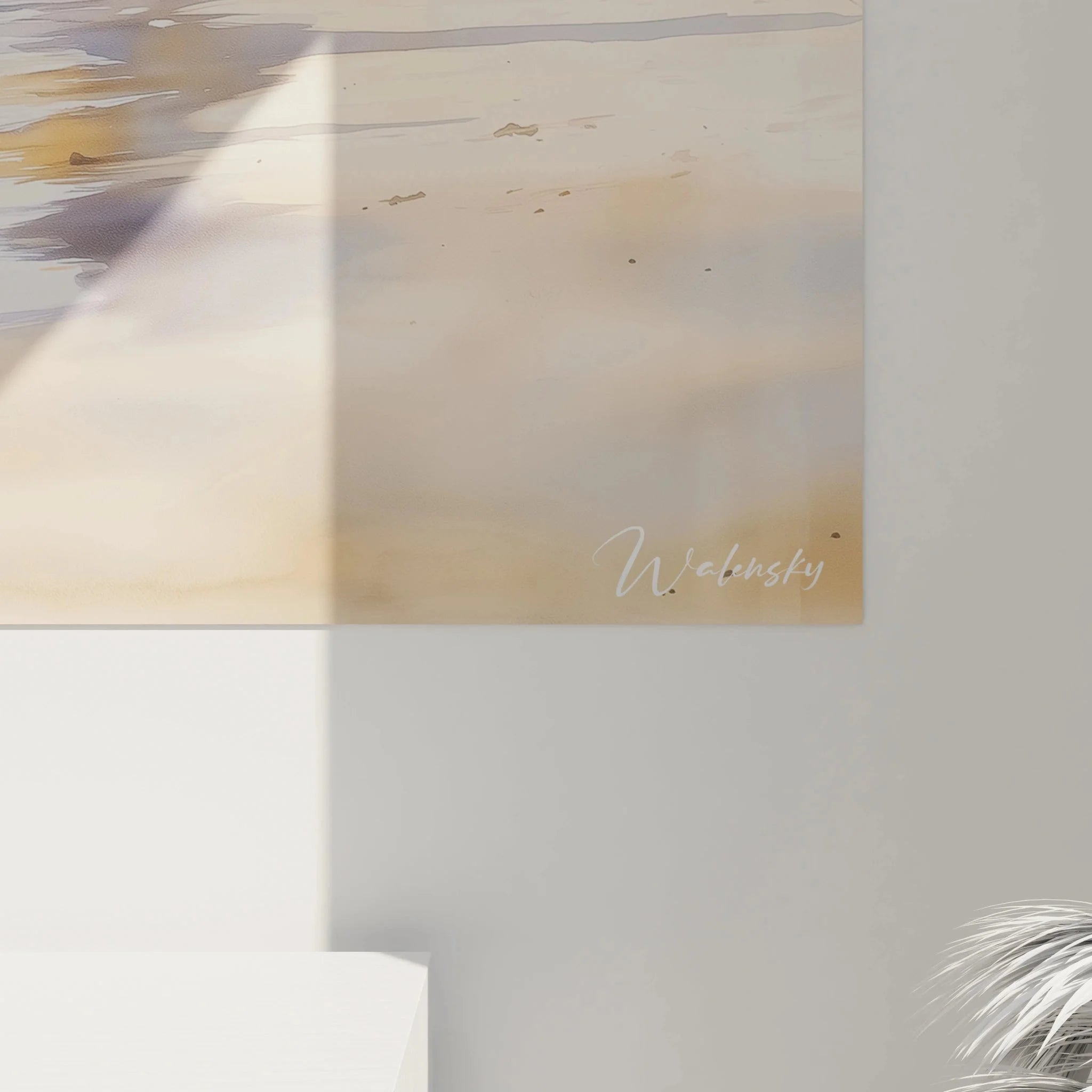 Gesamtansicht Wandbild XXL Küstenlandschaft mit Felsklippen - Edition Strand Meereslandschaft komplett