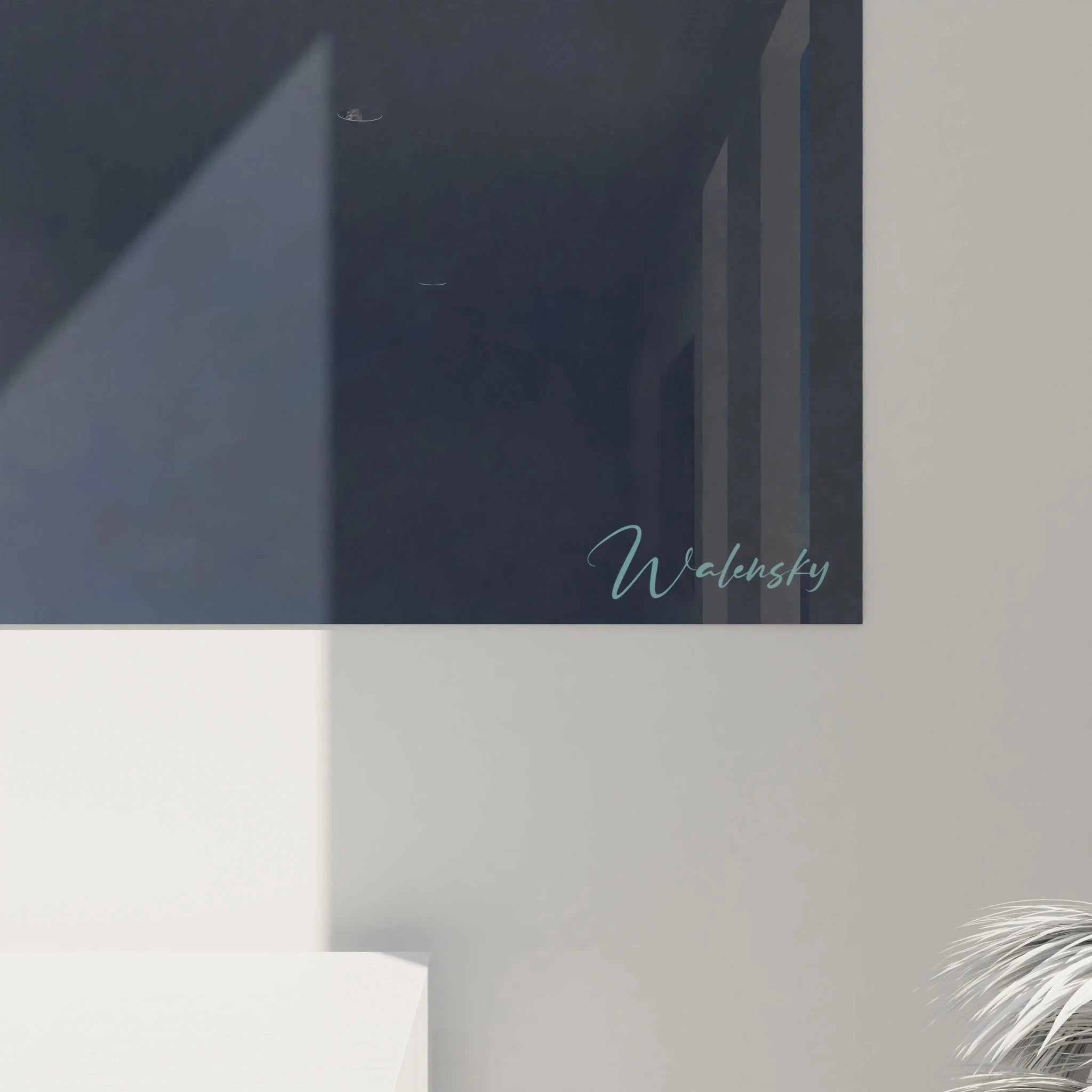 Gesamtansicht Wandbild XXL Meereslandschaft Luftaufnahme Küste als maritime Raumdekoration Premium