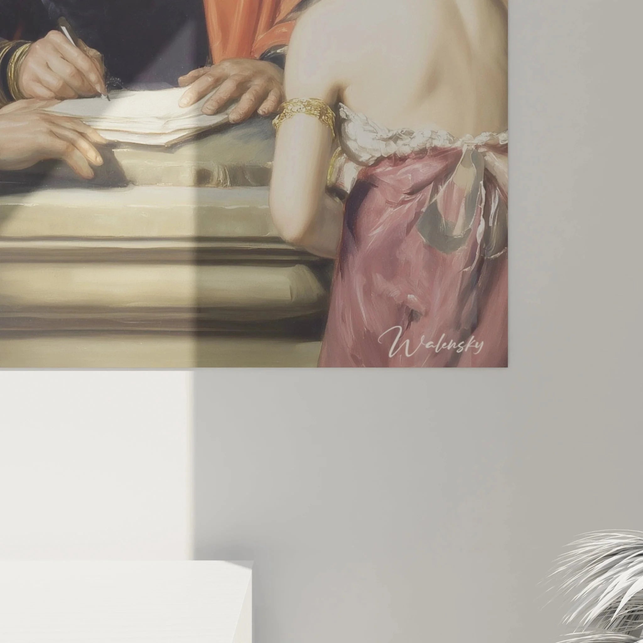 Wandbild XXL Neoklassizismus historische Szene als imposante Wanddekoration im Wohnraum präsentiert