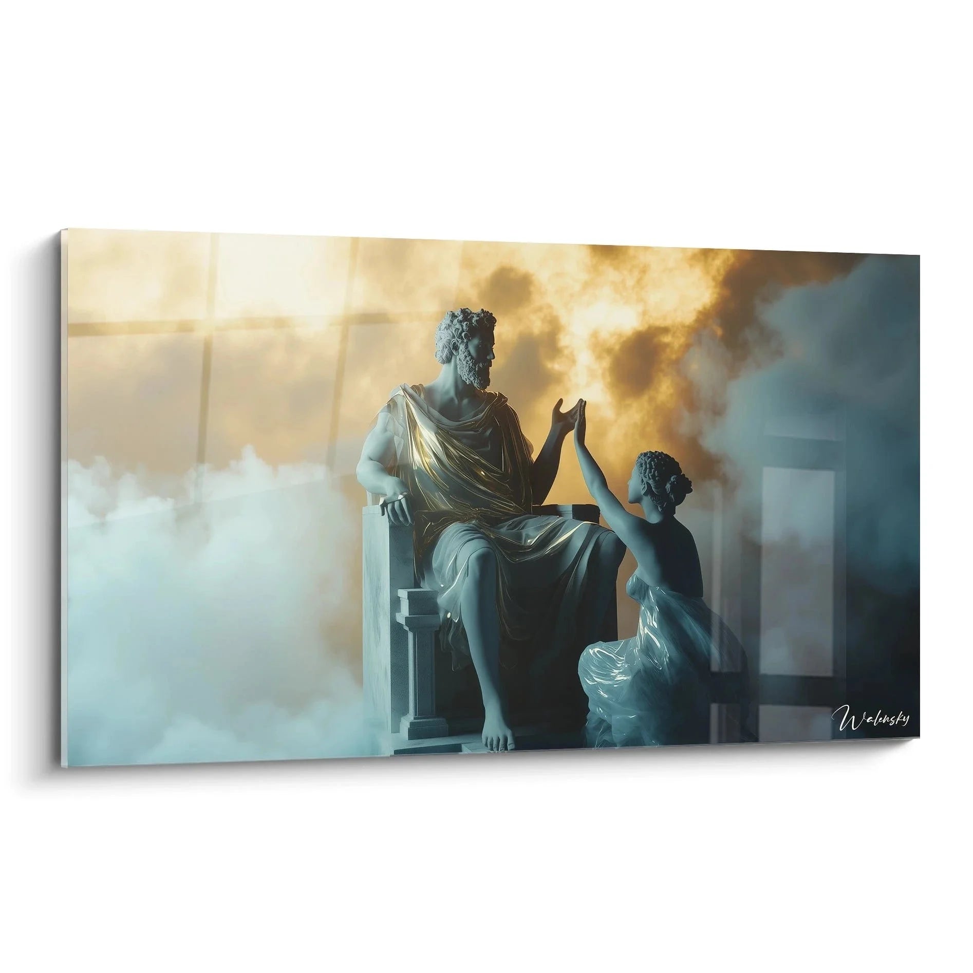 Wandbild Zeus und Hebe mythologische Szene Ingres Edition göttliche Begegnung Olymp